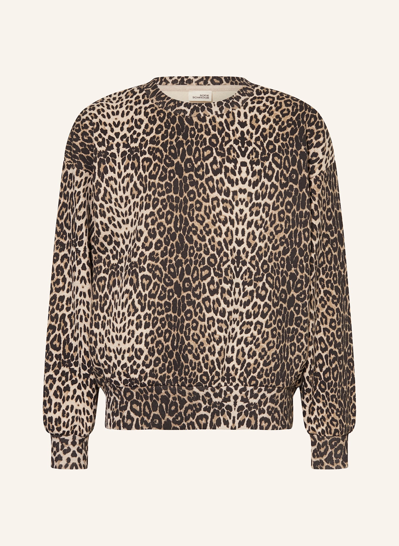 SOFIE SCHNOOR Mikina ELISY: HNĚDÁ/ TMAVĚ HNĚDÁ