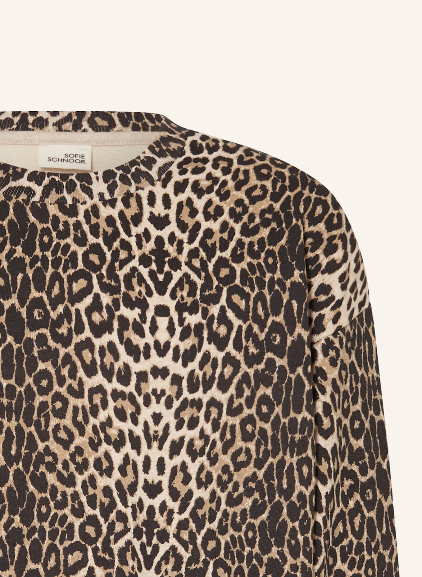 SOFIE SCHNOOR Mikina ELISY: HNĚDÁ/ TMAVĚ HNĚDÁ