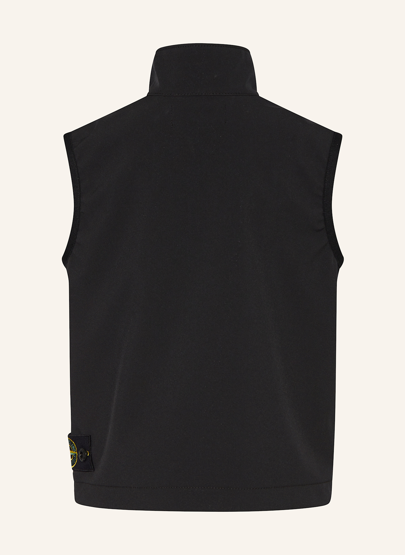 STONE ISLAND JUNIOR Gilet softshell en noir