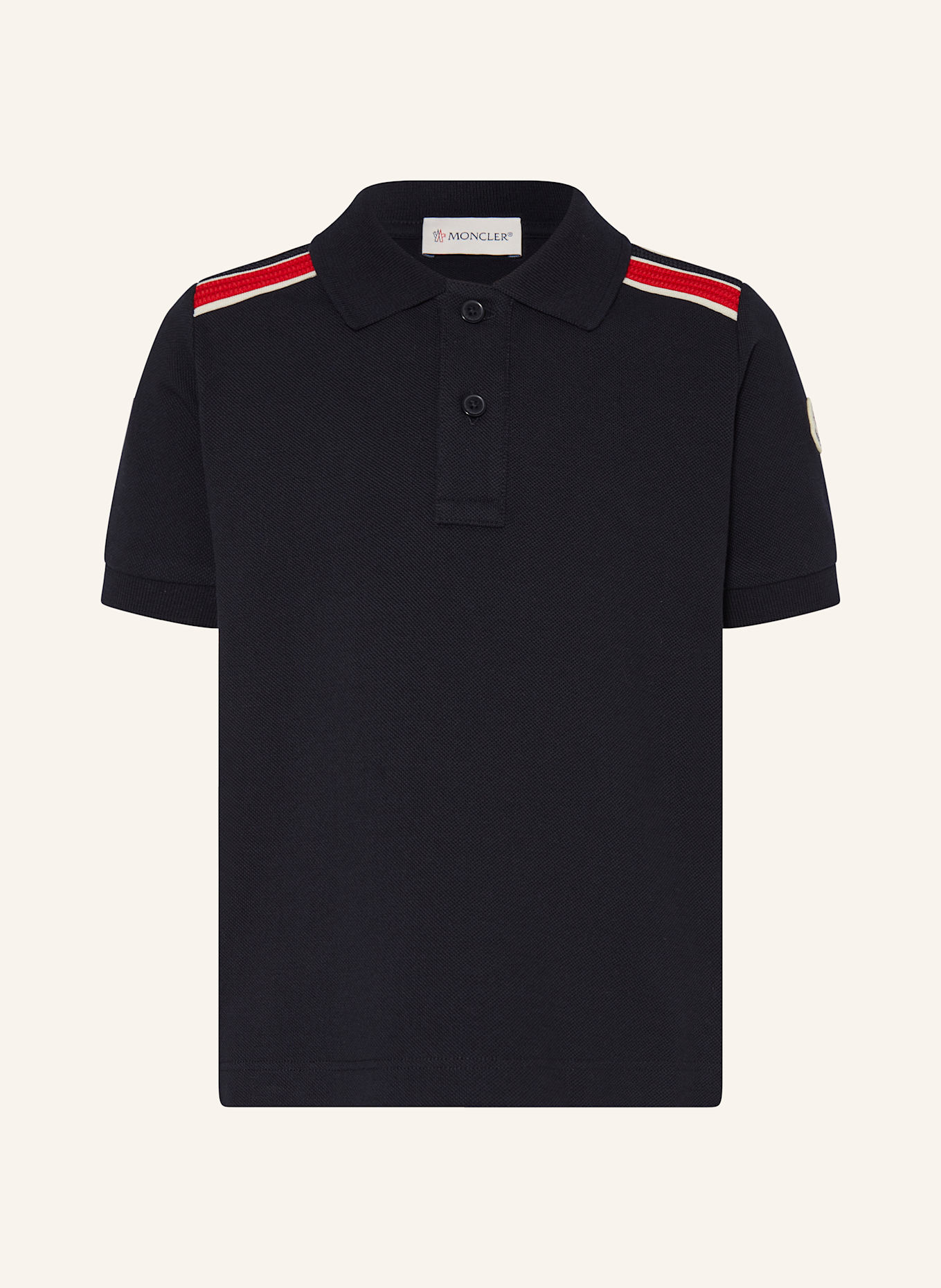 MONCLER enfant Koszulka polo z piki: GRANATOWY