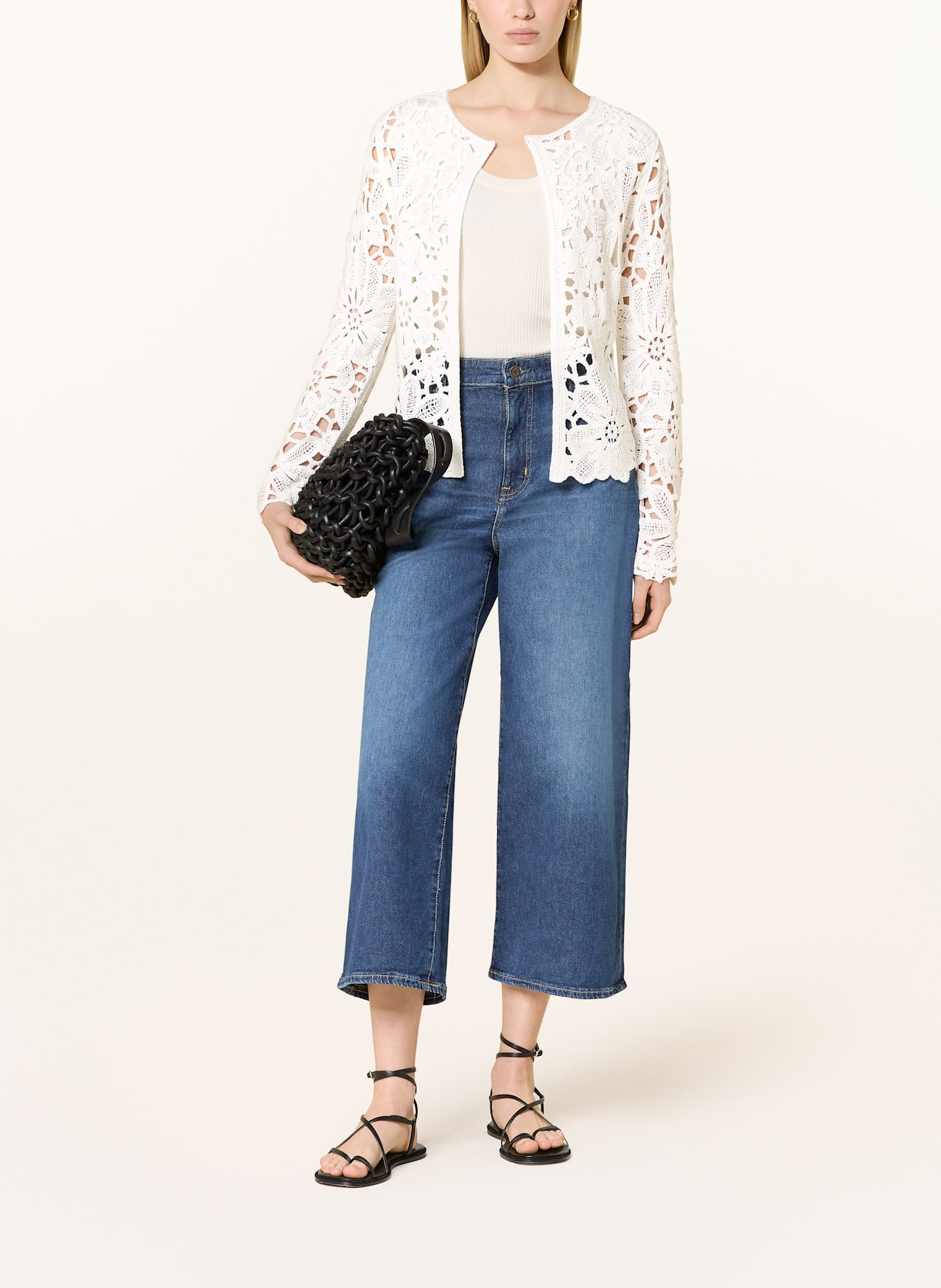 monari Strickjacke: WEISS