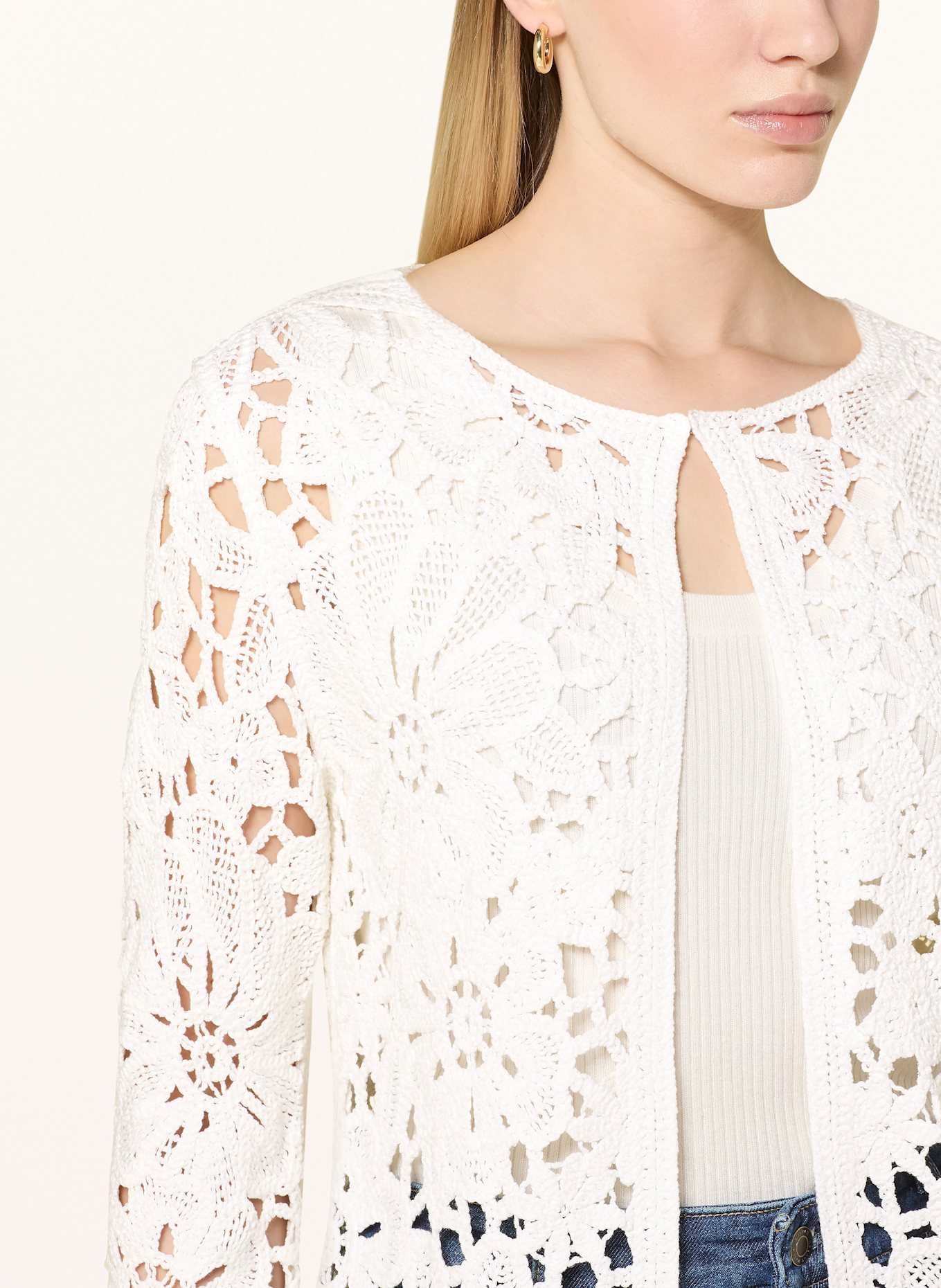 monari Strickjacke: WEISS