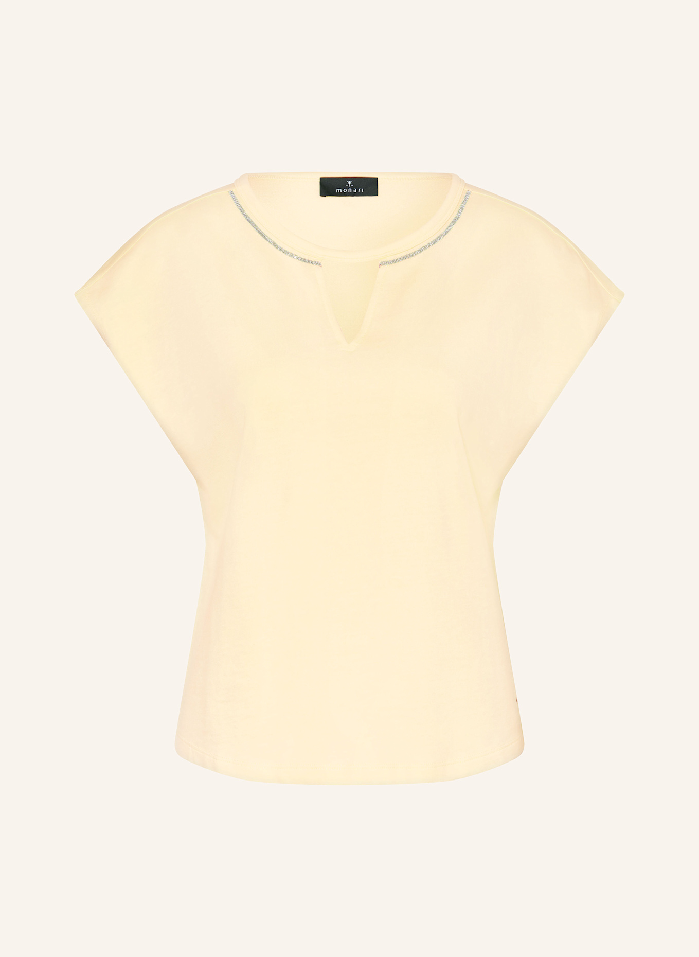 monari T-Shirt mit Cut-outs: HELLGELB