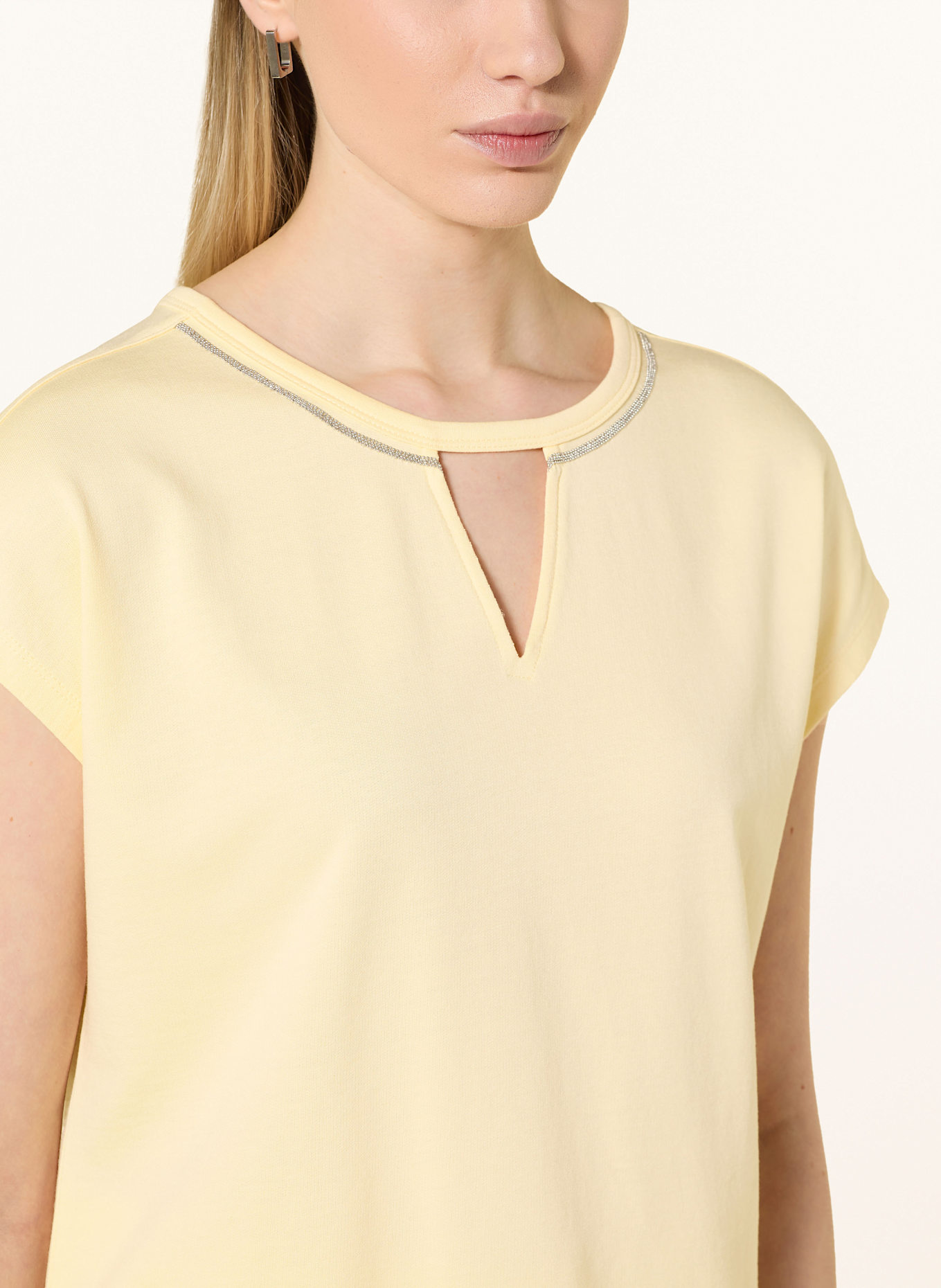 monari T-Shirt mit Cut-outs: HELLGELB