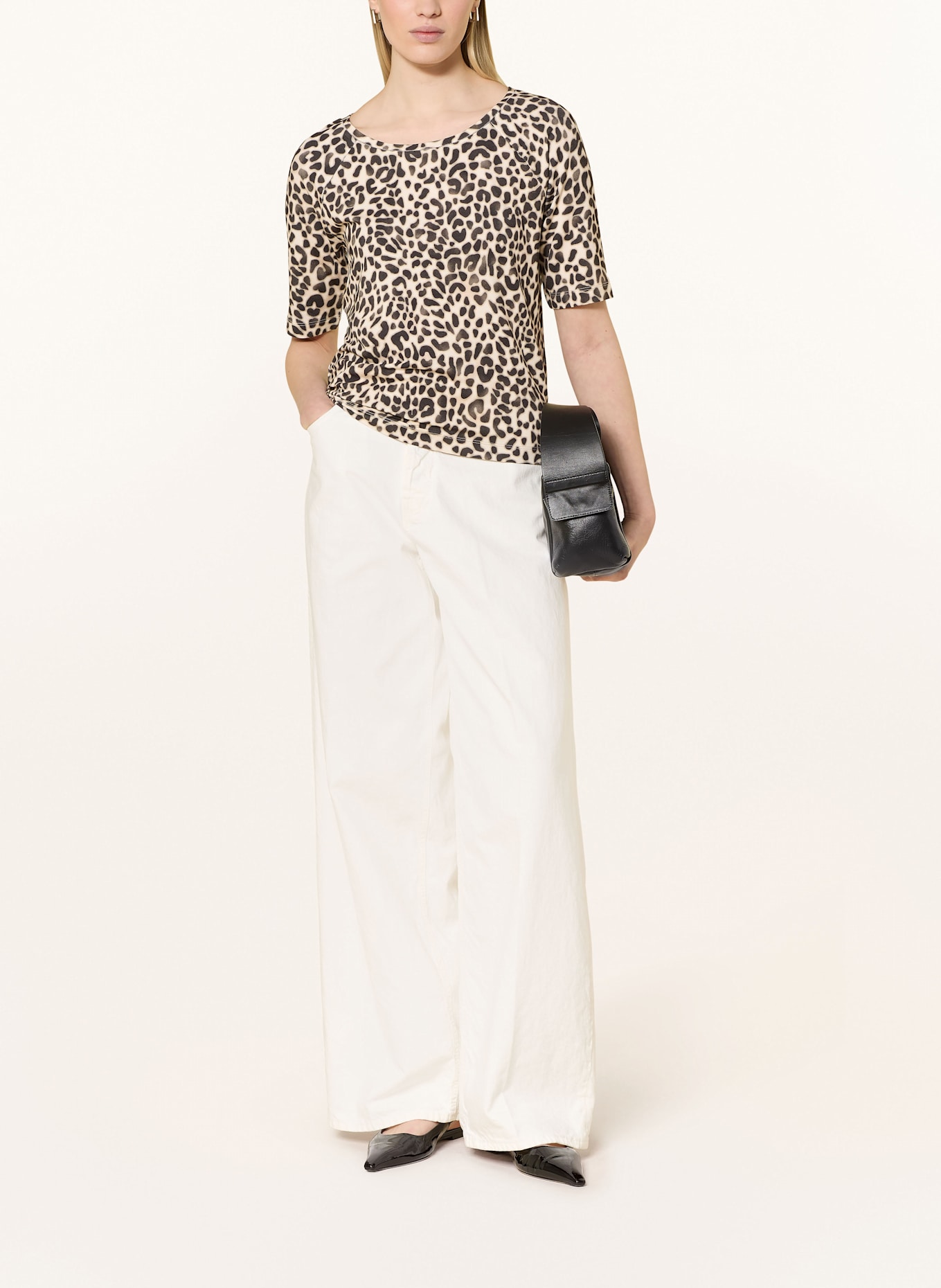 monari T-shirt: CREAM / BLACK