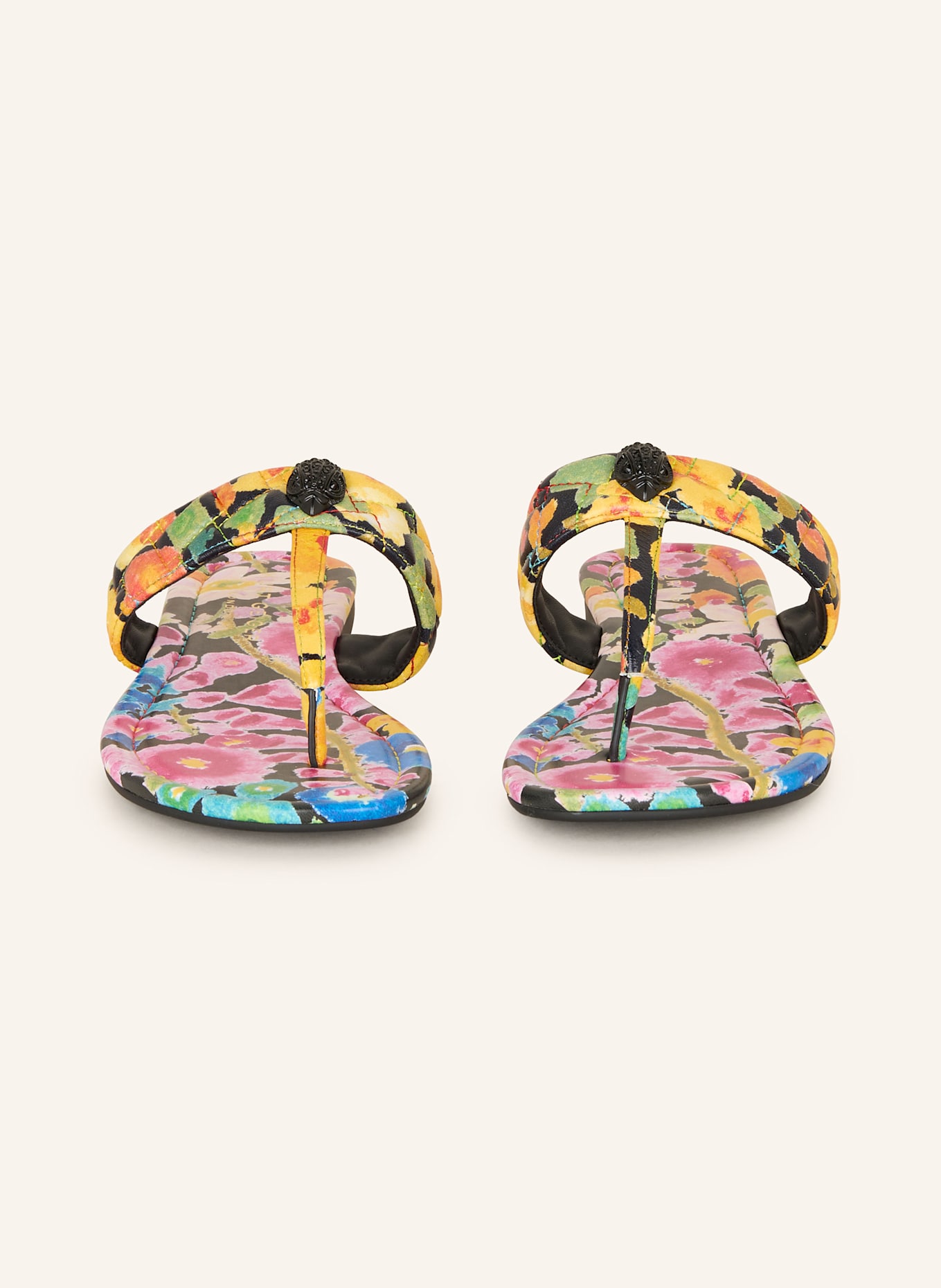 KURT GEIGER Zehentrenner: GELB / PINK / HELLGRÜN