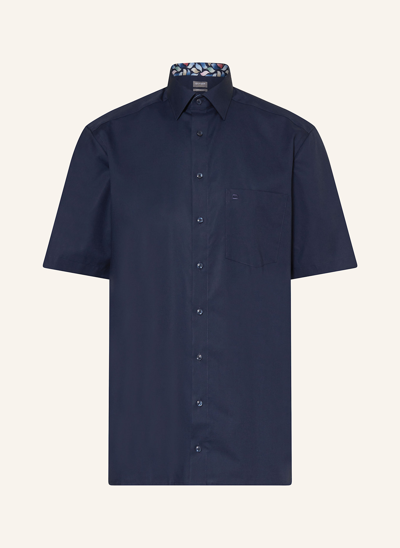OLYMP Kurzarm-Hemd Luxor comfort fit: DUNKELBLAU