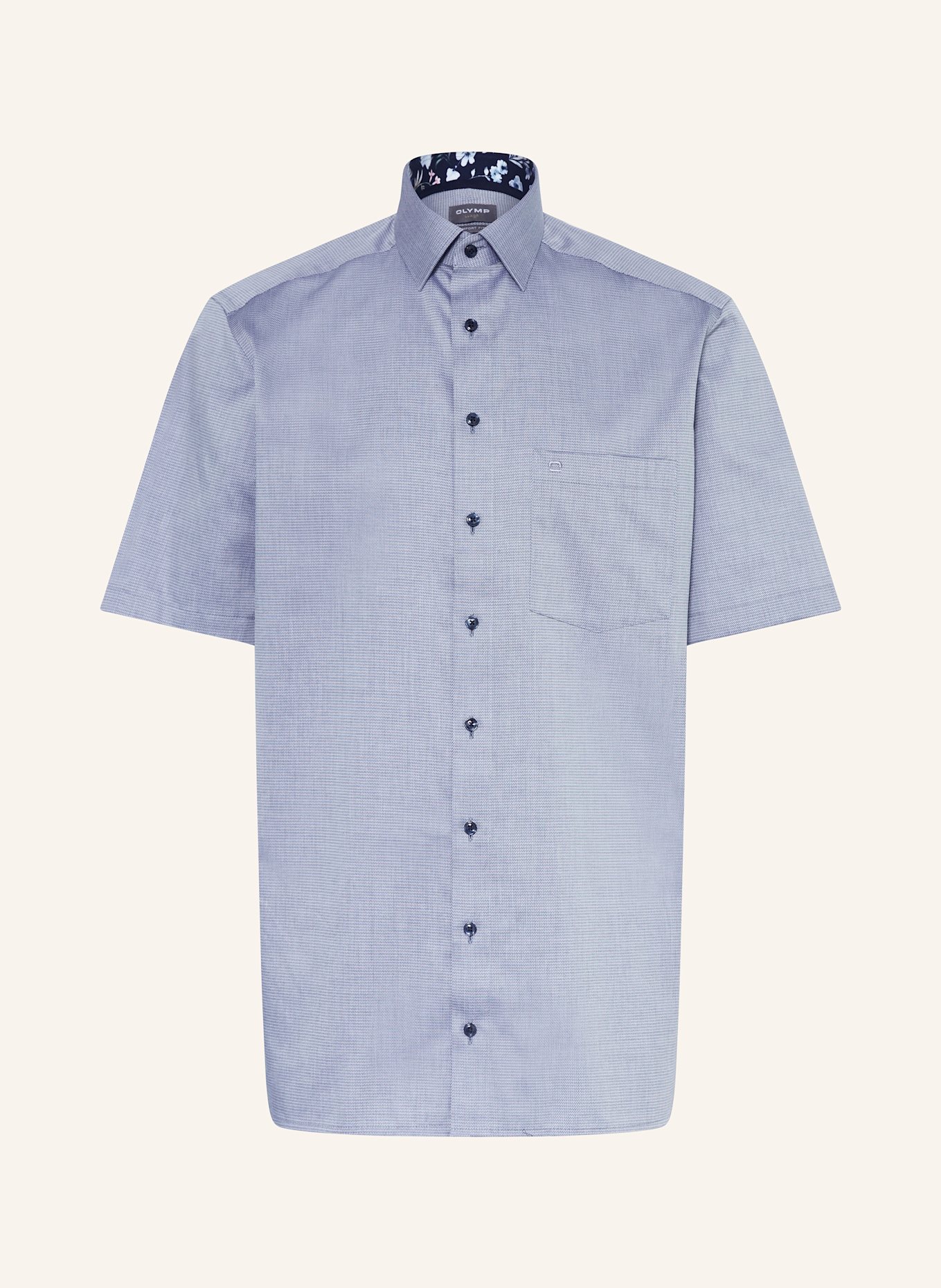 OLYMP Kurzarm-Hemd Luxor comfort fit: DUNKELBLAU