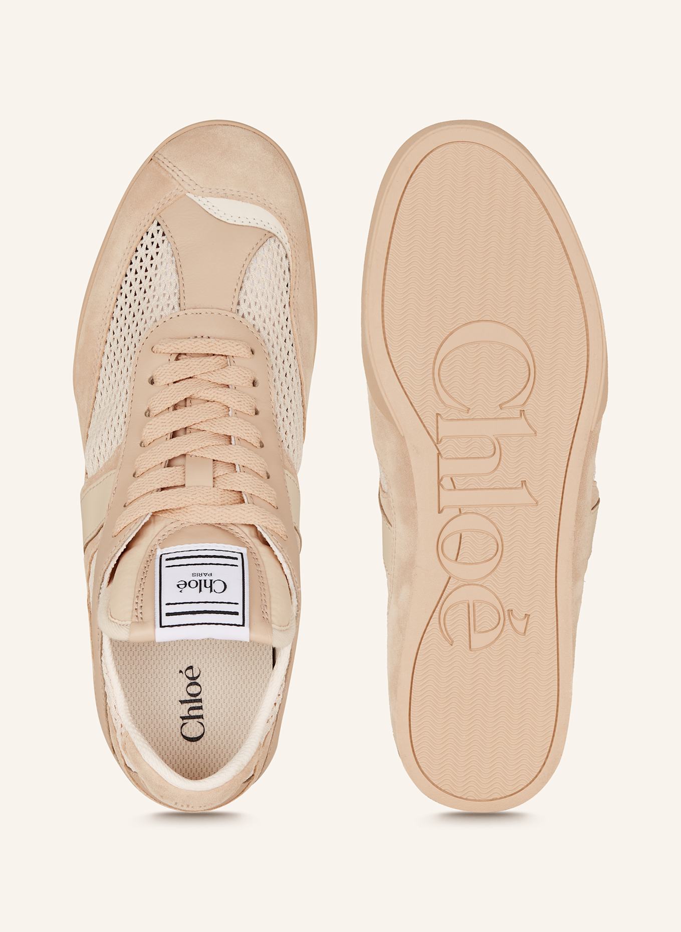 Chloé Sneaker KICK: ROSÉGOLD/ CREME