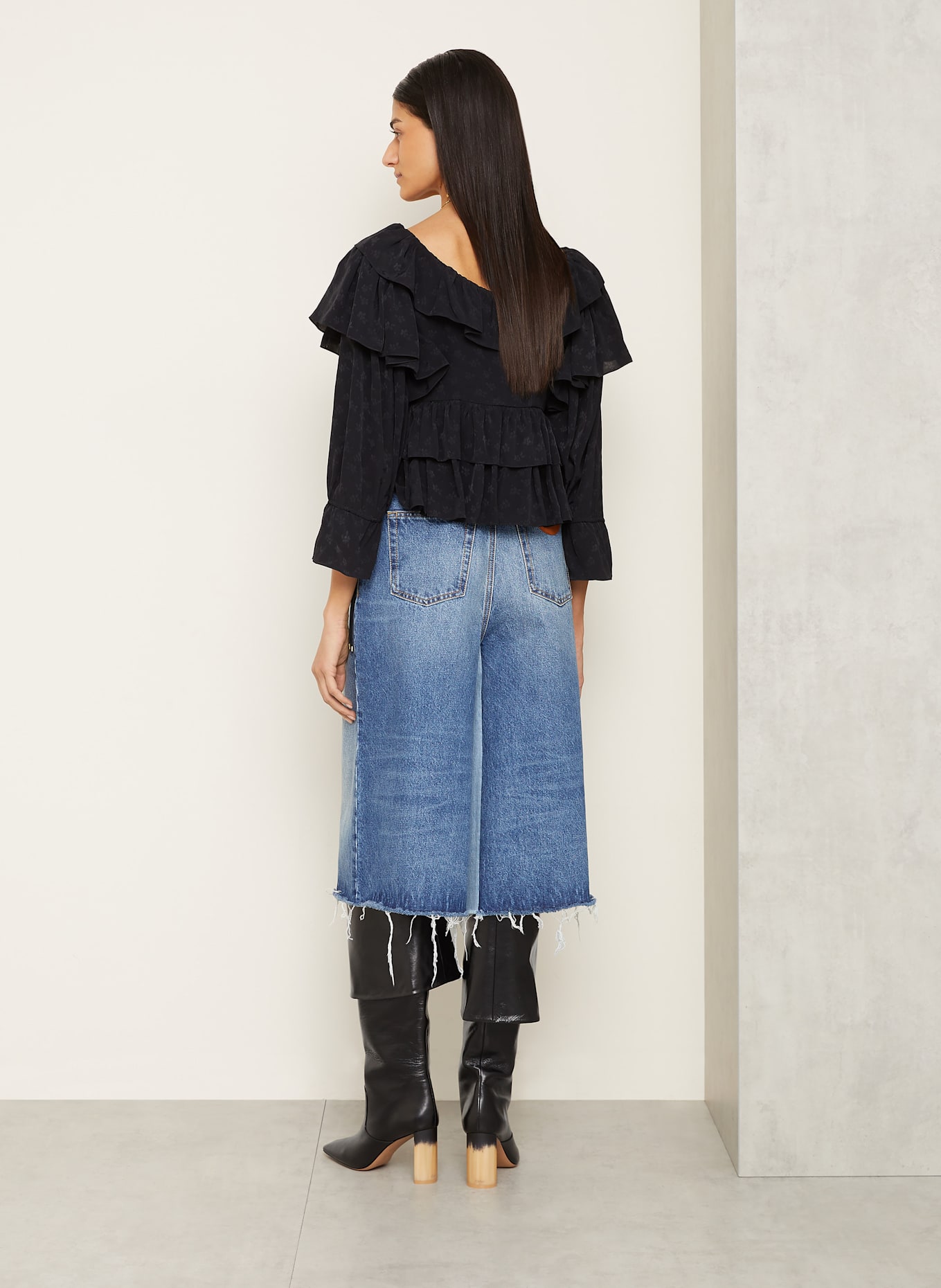 Chloé Jeans-Culotte: 476 DARK NIGHT BLUE