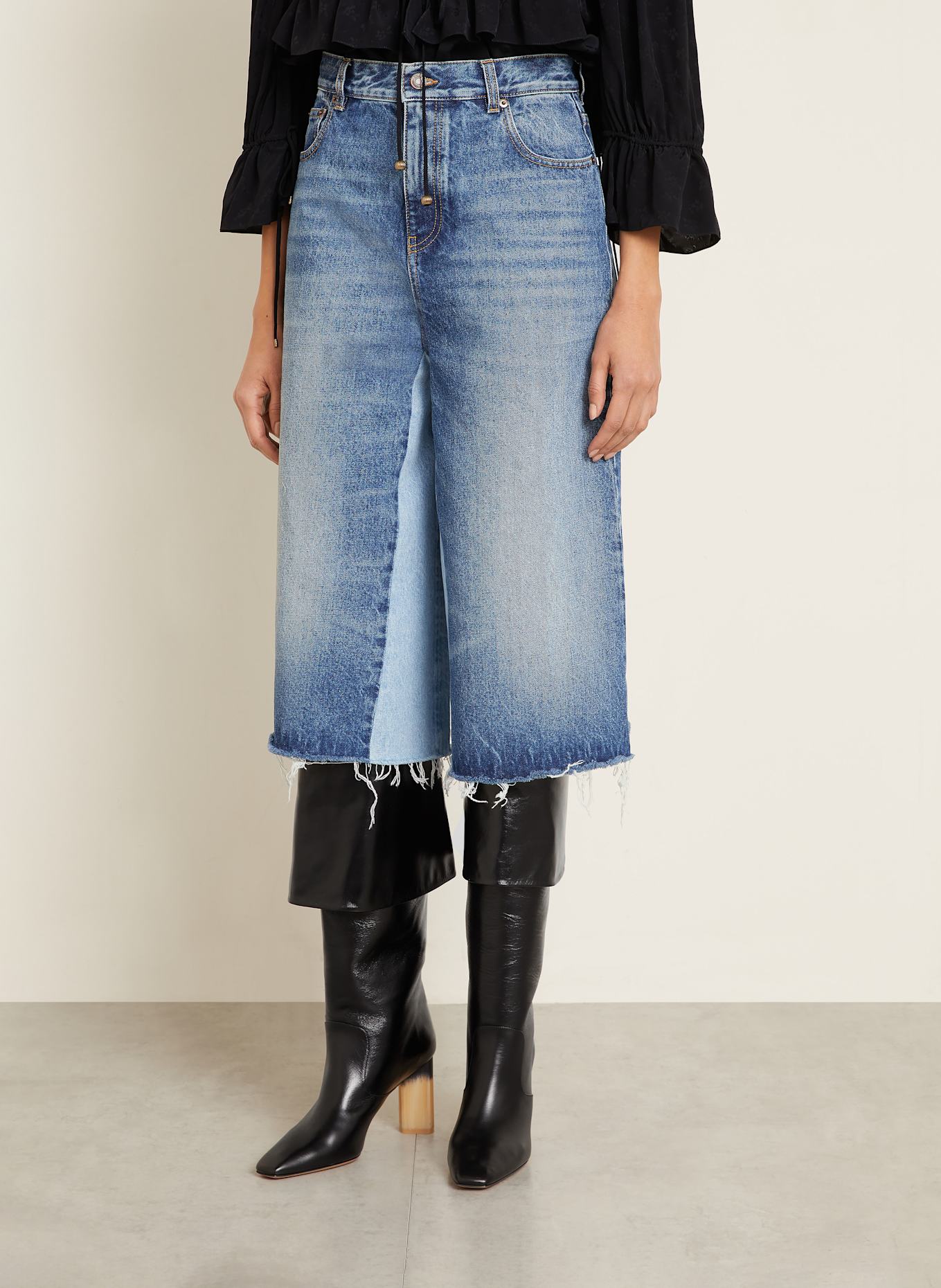 Chloé Jeans-Culotte: 476 DARK NIGHT BLUE