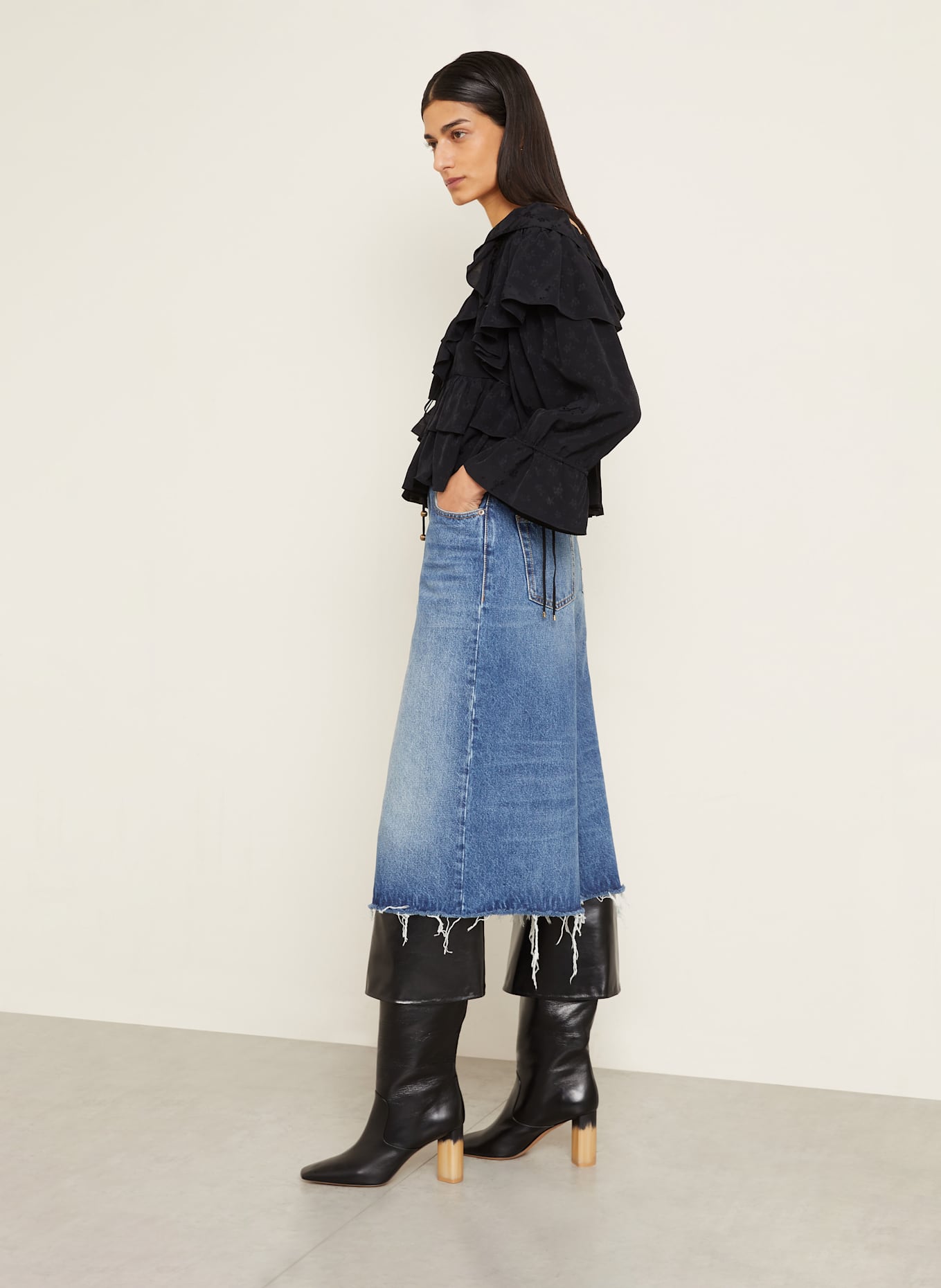Chloé Jeans-Culotte: 476 DARK NIGHT BLUE