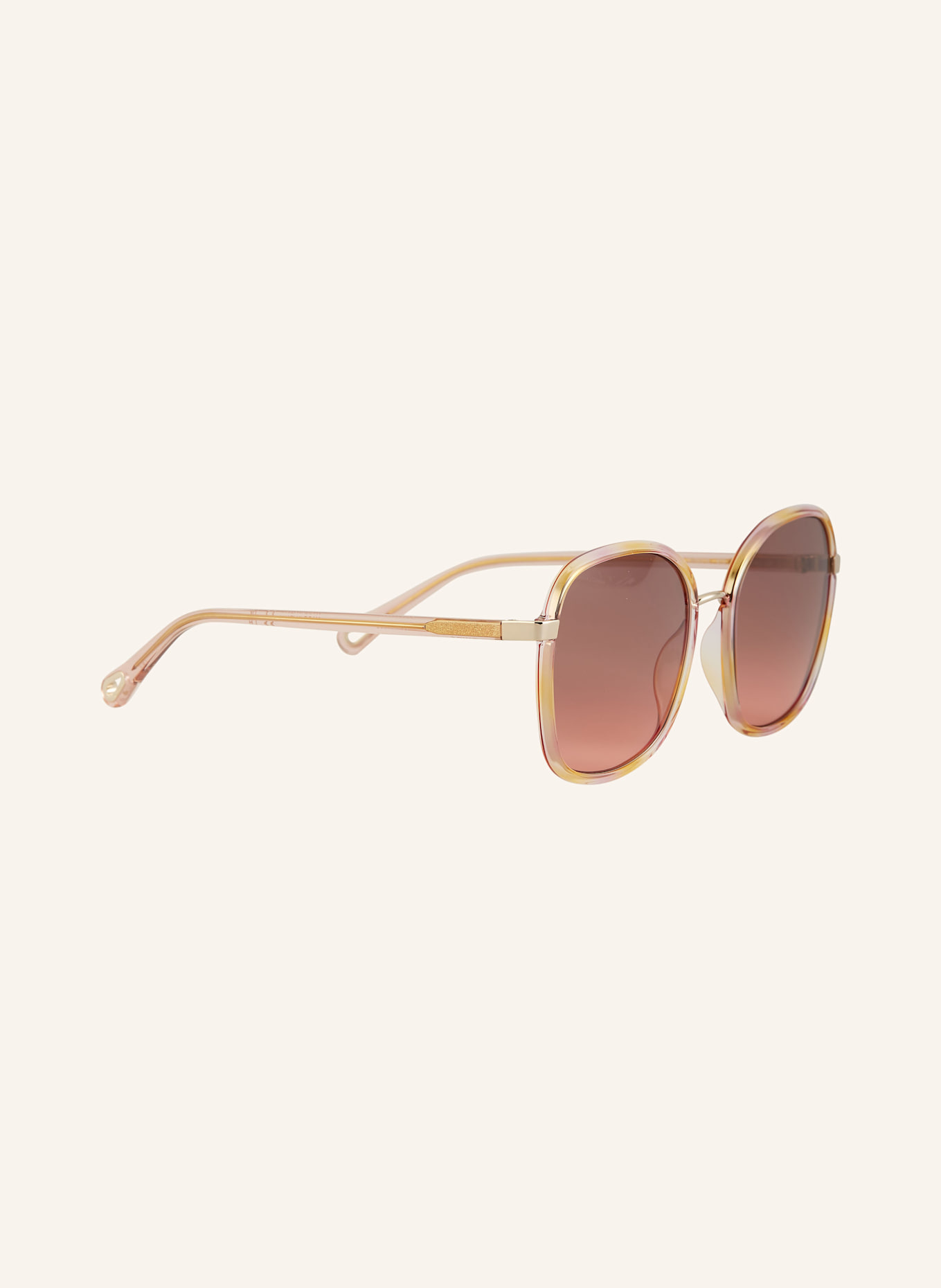 Chloé Sonnenbrille CH0031S: 4402U1 - GOLD/ ROSA VERLAUF