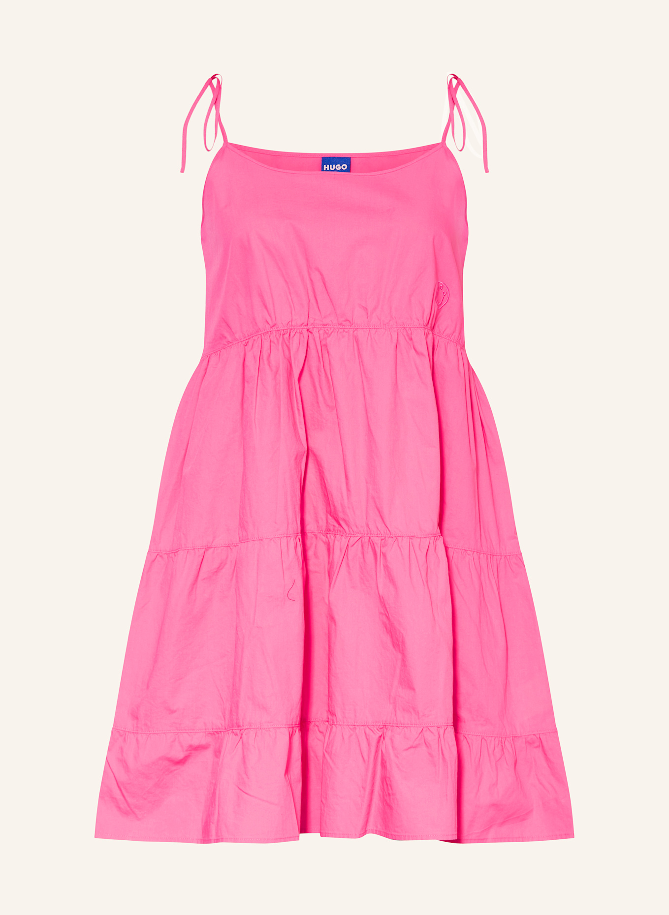 HUGO Sukienka KARAMELA: MOCNORÓŻOWY