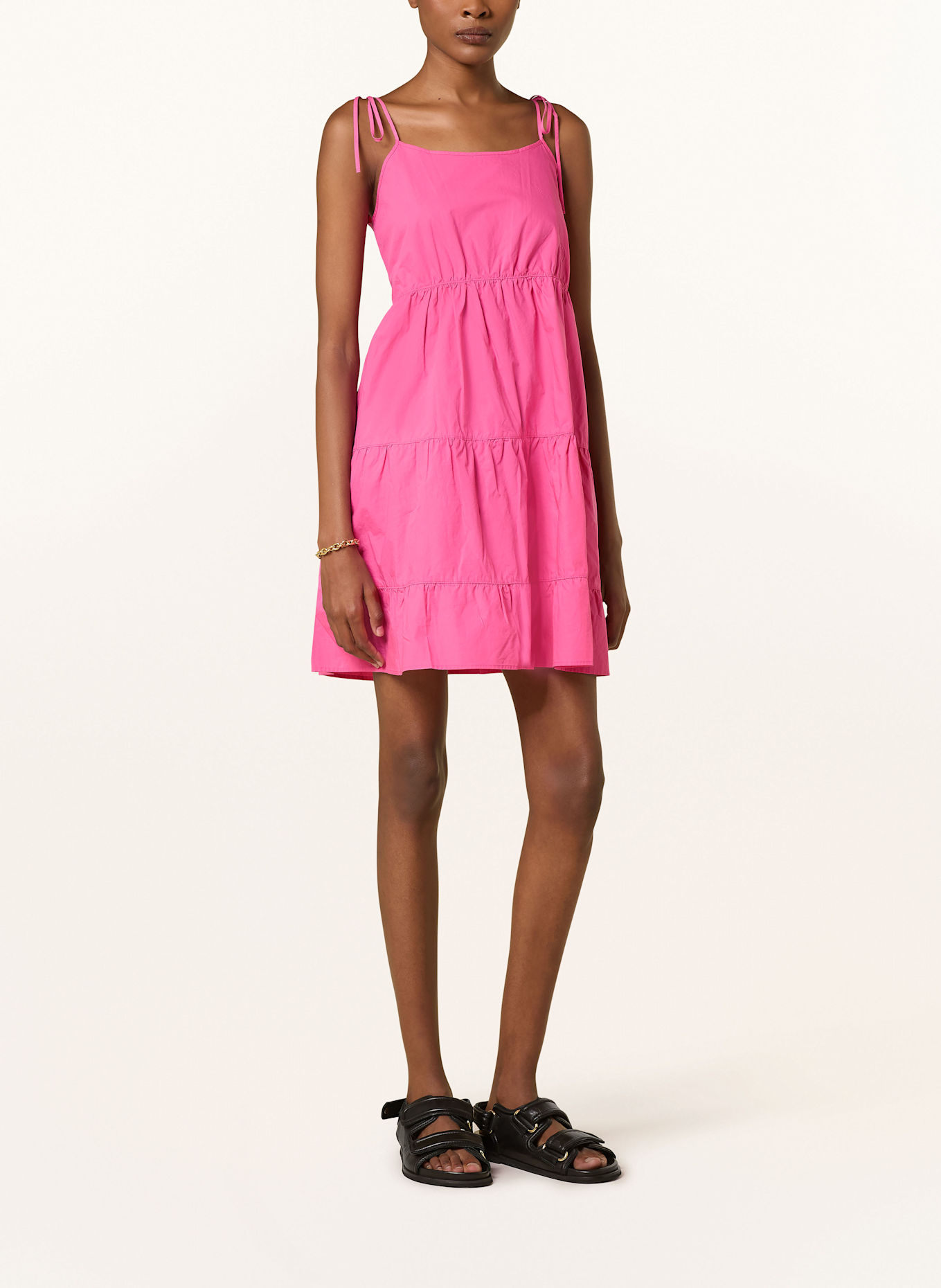 HUGO Sukienka KARAMELA: MOCNORÓŻOWY