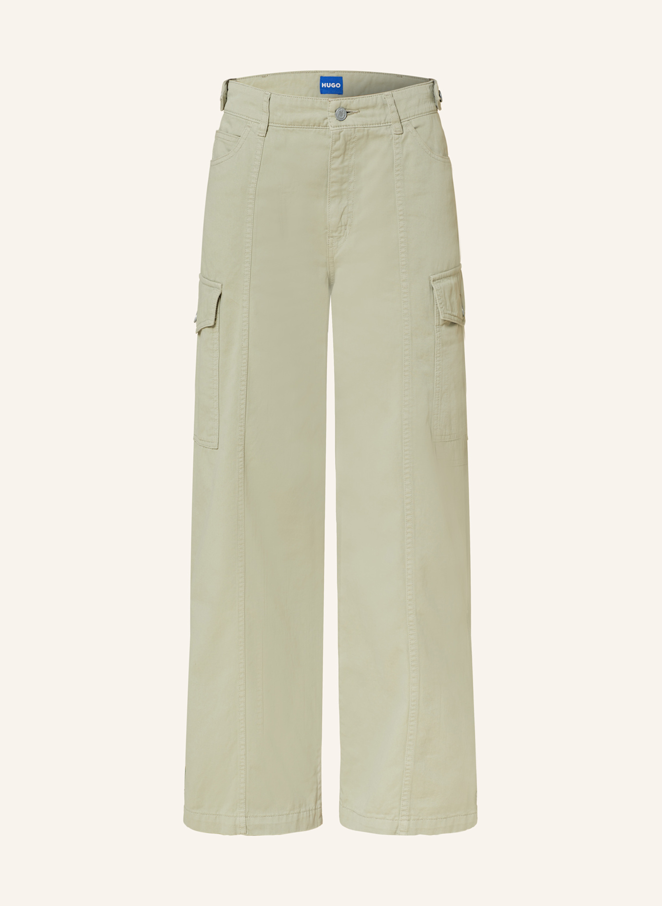 HUGO BLUE Marlenehose HOLOMA: HELLGRÜN