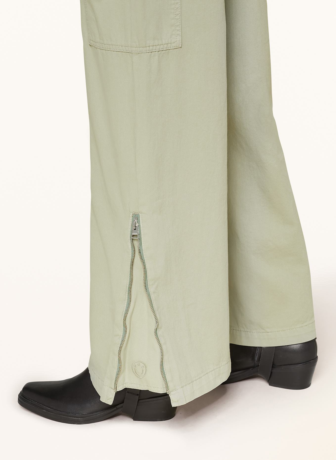 HUGO BLUE Marlenehose HOLOMA: HELLGRÜN