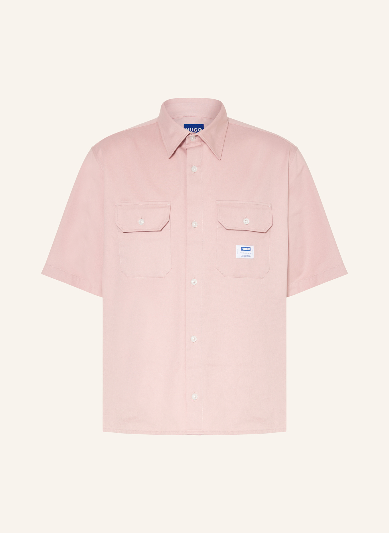 HUGO Kurzarm-Hemd EKYNO Comfort Fit: ROSÉ