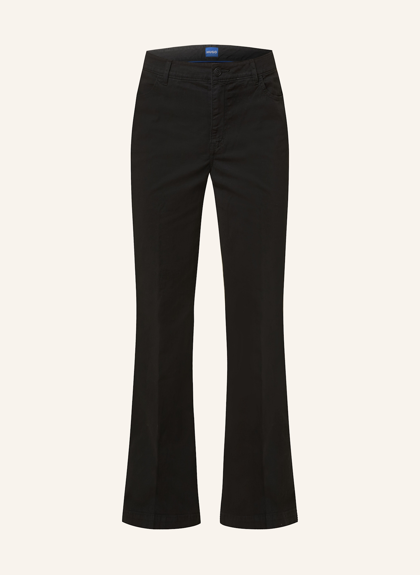 HUGO Bootcut trousers HIZAMA: BLACK