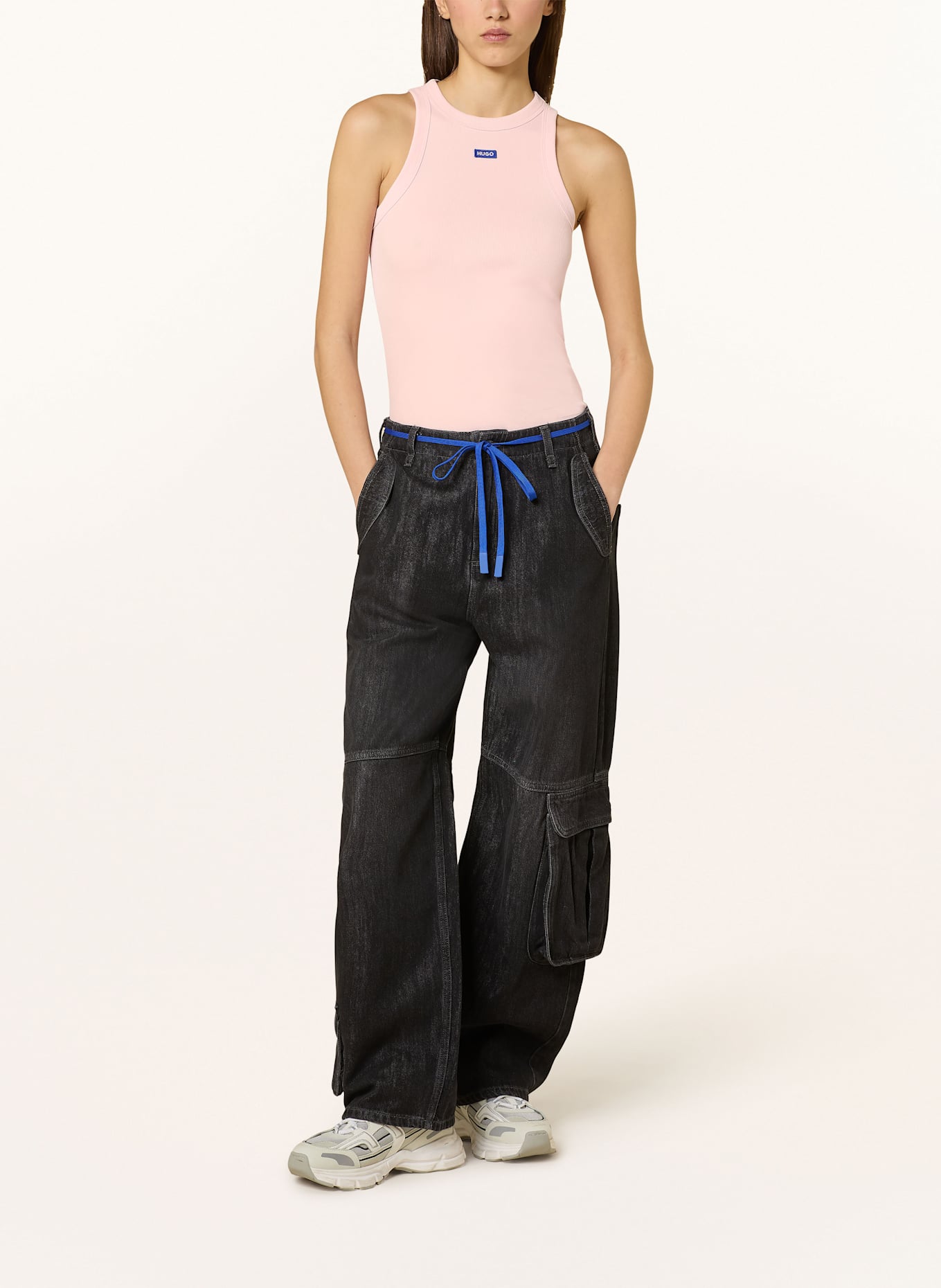 HUGO Top EASY TANK: LIGHT PINK