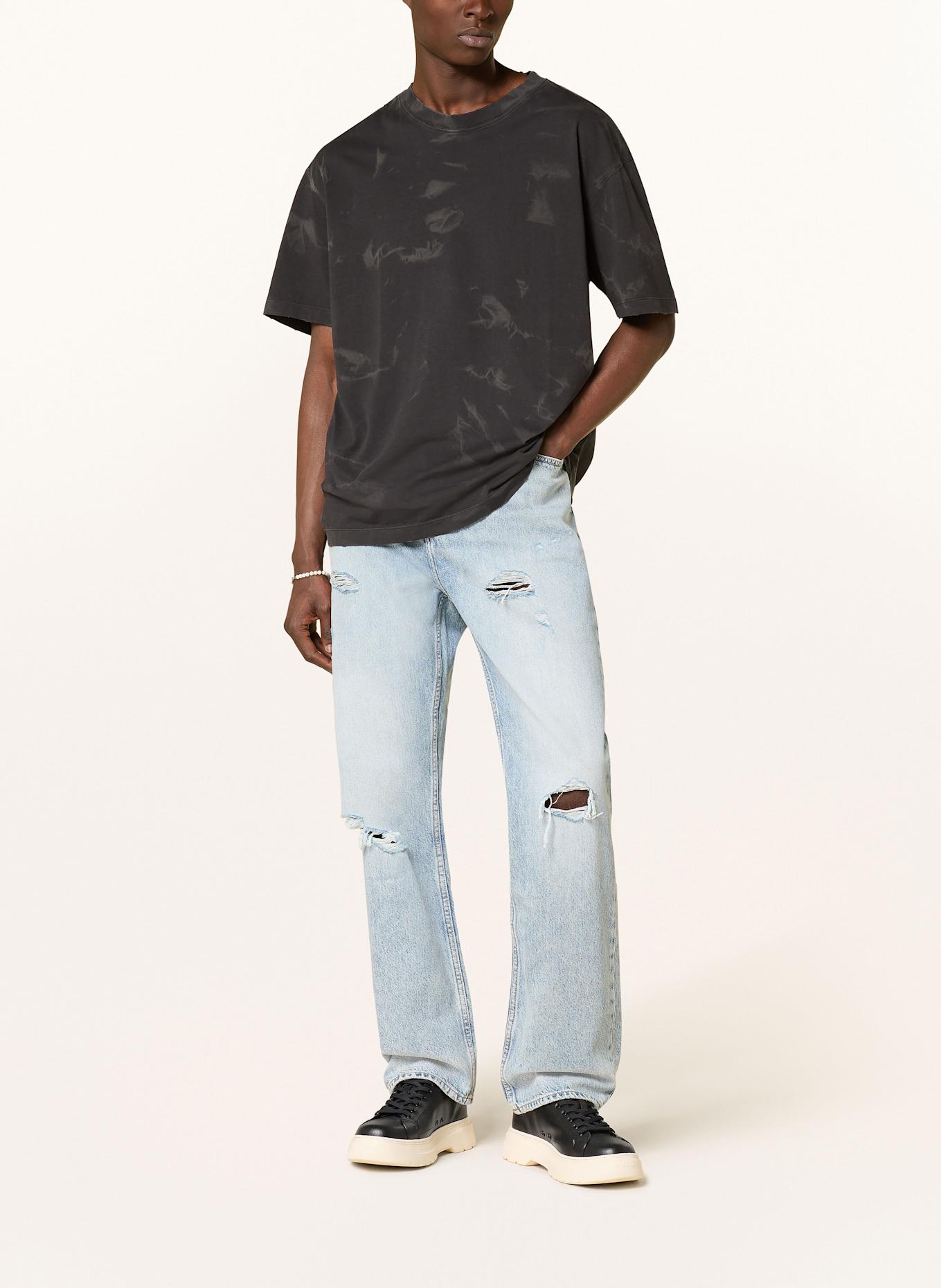 HUGO BLUE T-Shirt NUSTROYO: SCHWARZ/ GRAU