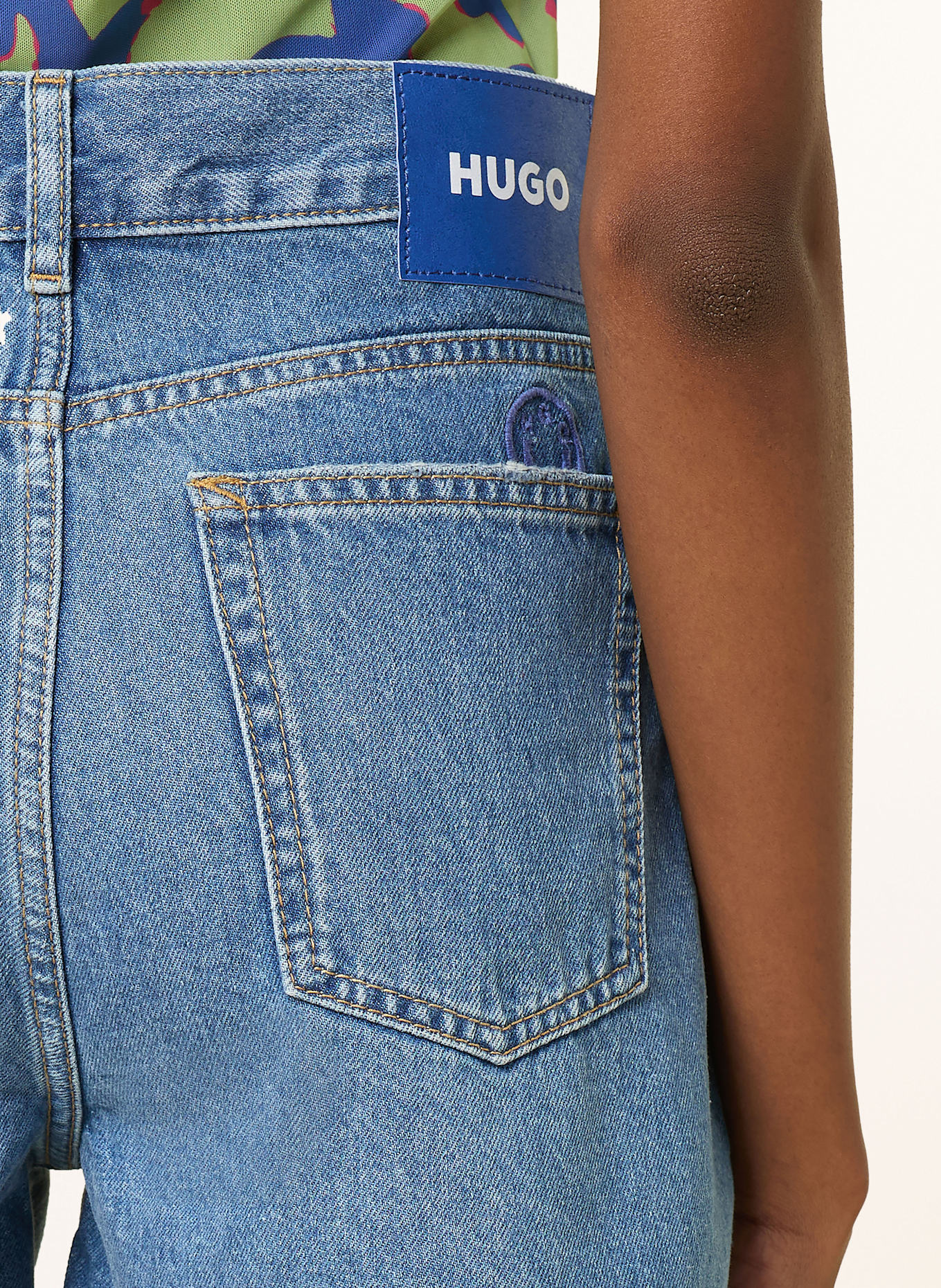HUGO BLUE GIMUSA denim shorts: 431 BRIGHT BLUE