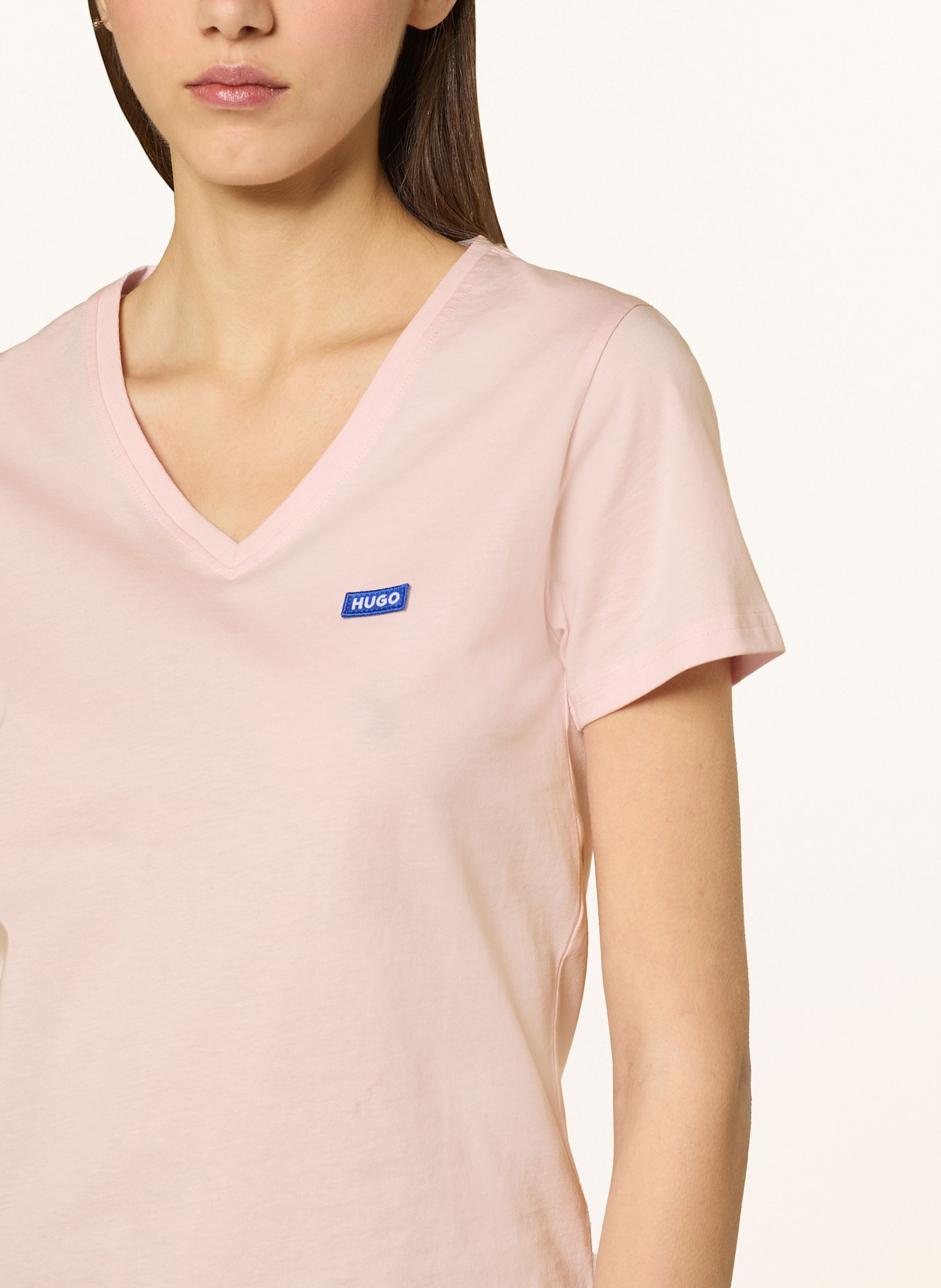 HUGO T-shirt: LIGHT PINK