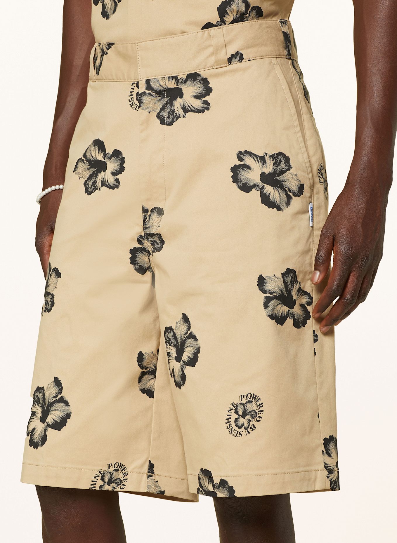 HUGO BLUE Chinoshorts DAMO: BEIGE/ SCHWARZ