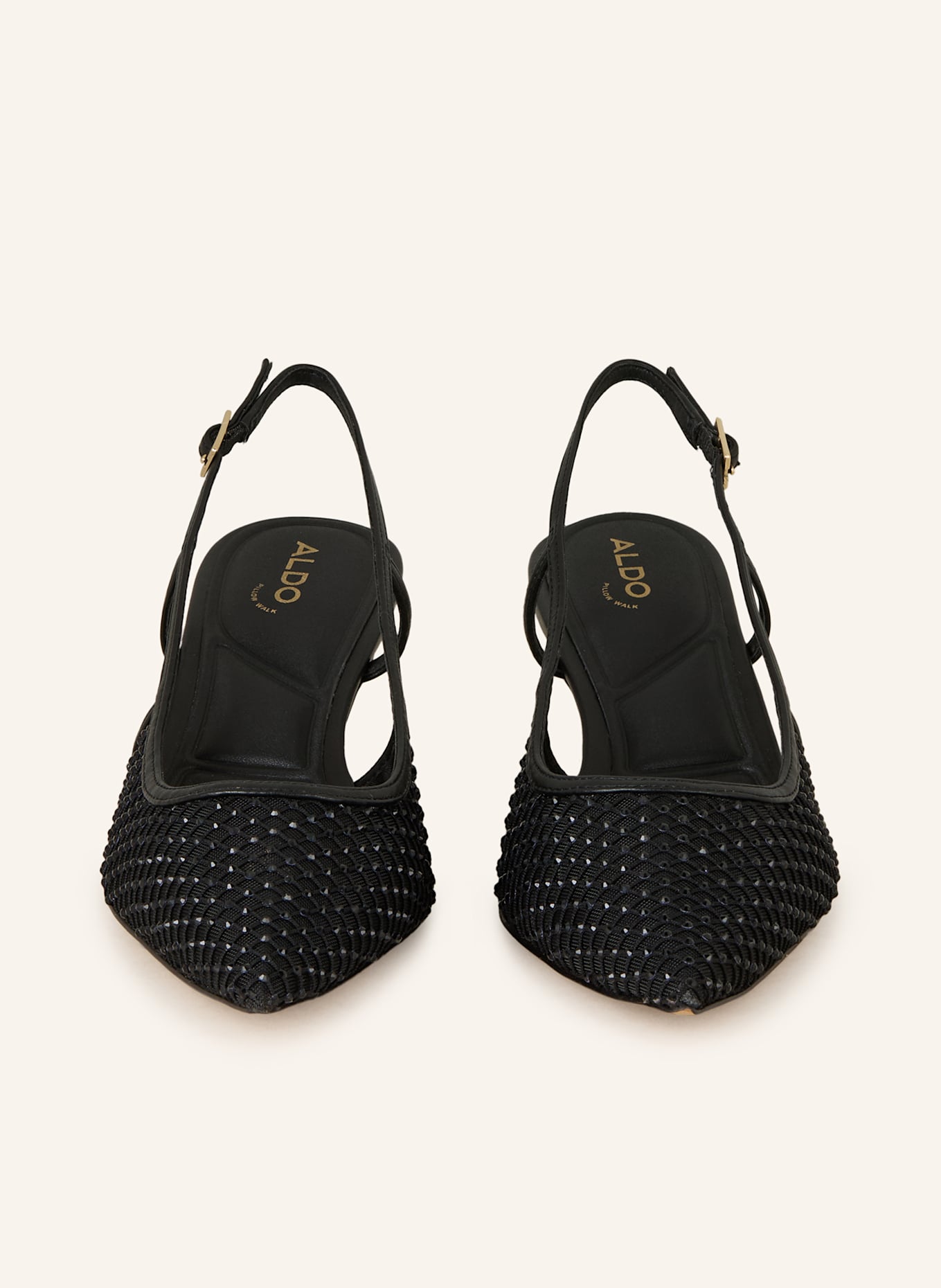 ALDO Slingpumps mit Schmucksteinen: SCHWARZ