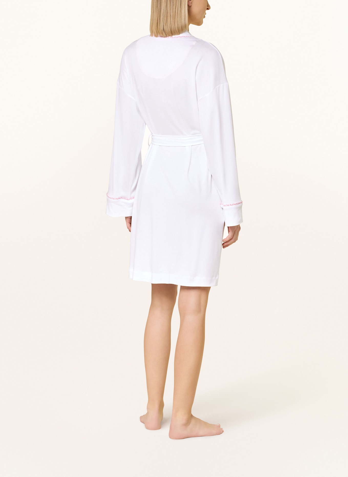 DKNY Damen-Bademantel A NEW ERA: WEISS/ LACHS