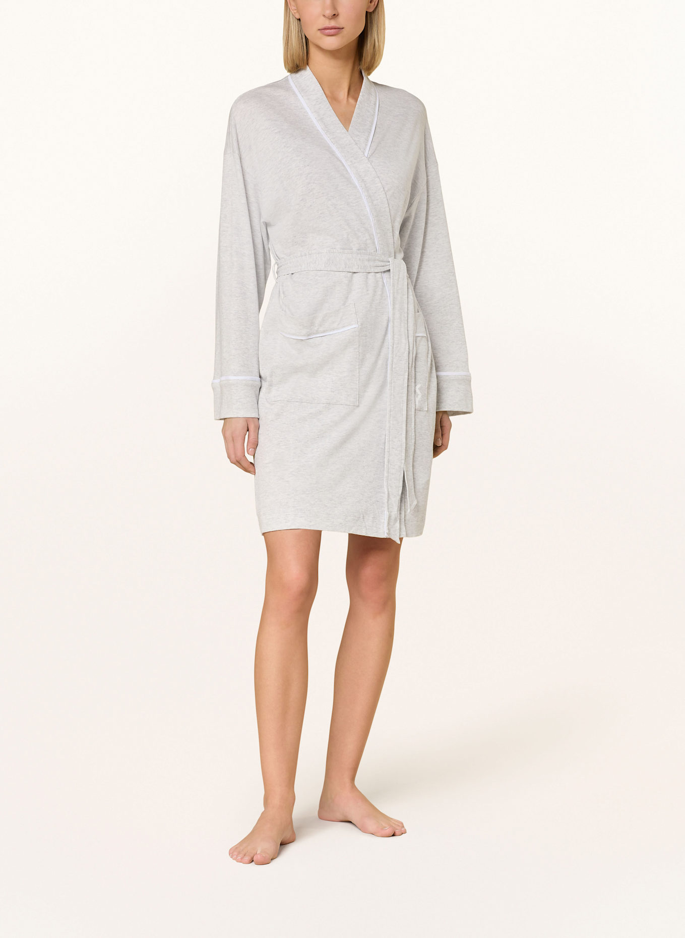DKNY Damen-Bademantel A NEW ERA: HELLGRAU