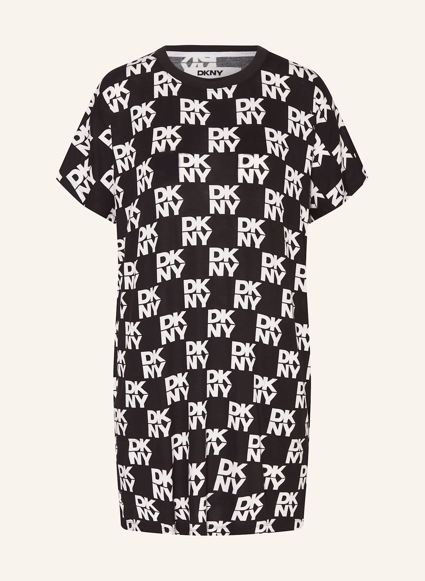 DKNY Nachthemd FITS THE VIBE: SCHWARZ/ WEISS