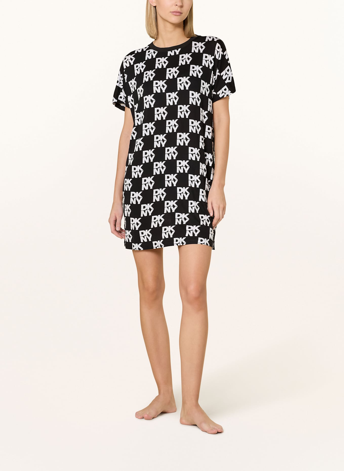 DKNY Nachthemd FITS THE VIBE: SCHWARZ/ WEISS