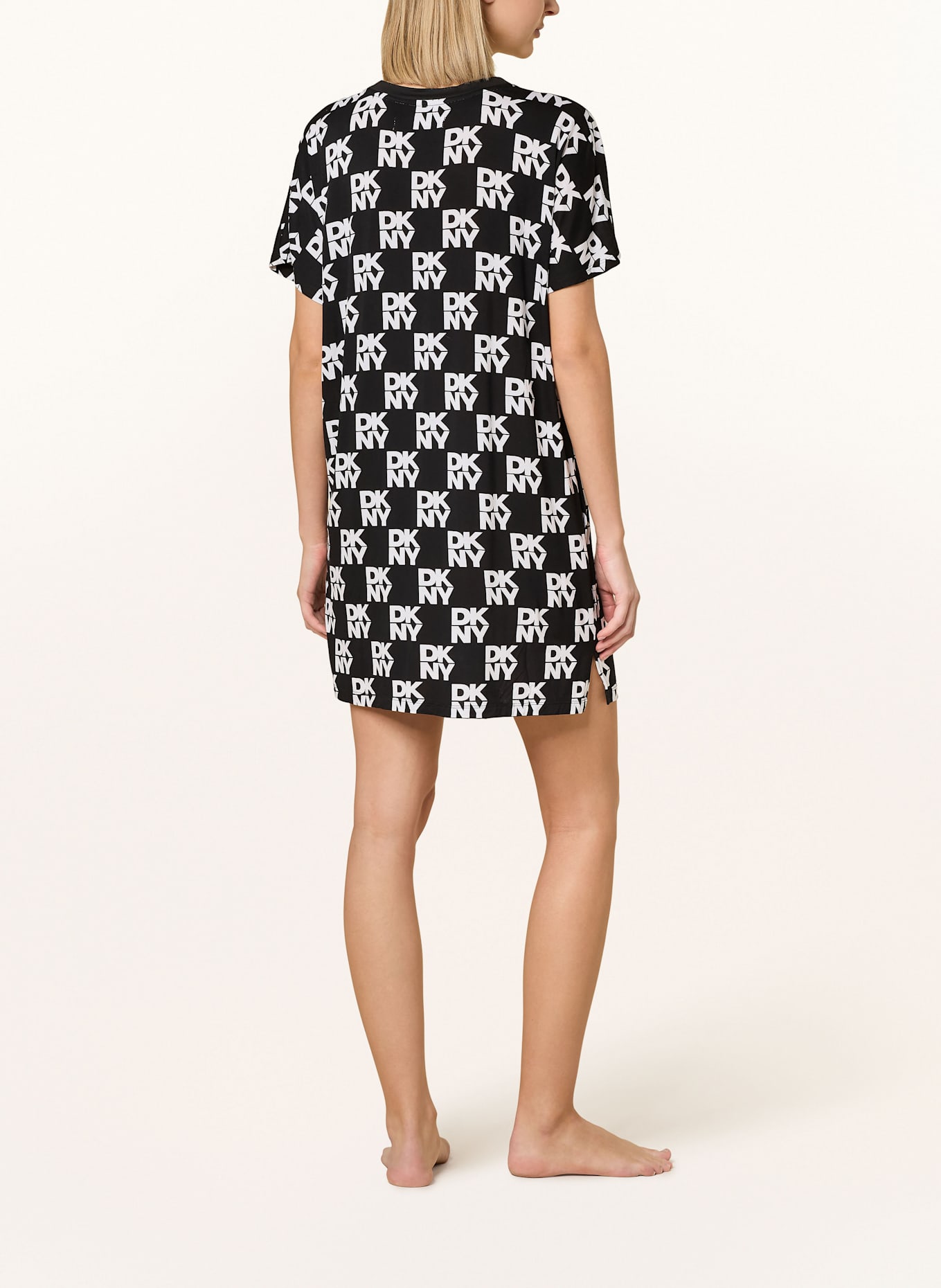DKNY Nachthemd FITS THE VIBE: SCHWARZ/ WEISS