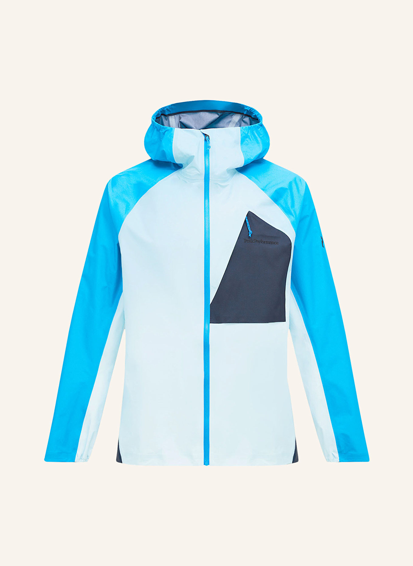 Peak Performance Hardshell-Jacke TRAIL 3L HIPE, Farbe: HELLBLAU/ BLAU/ DUNKELBLAU (Bild 1)