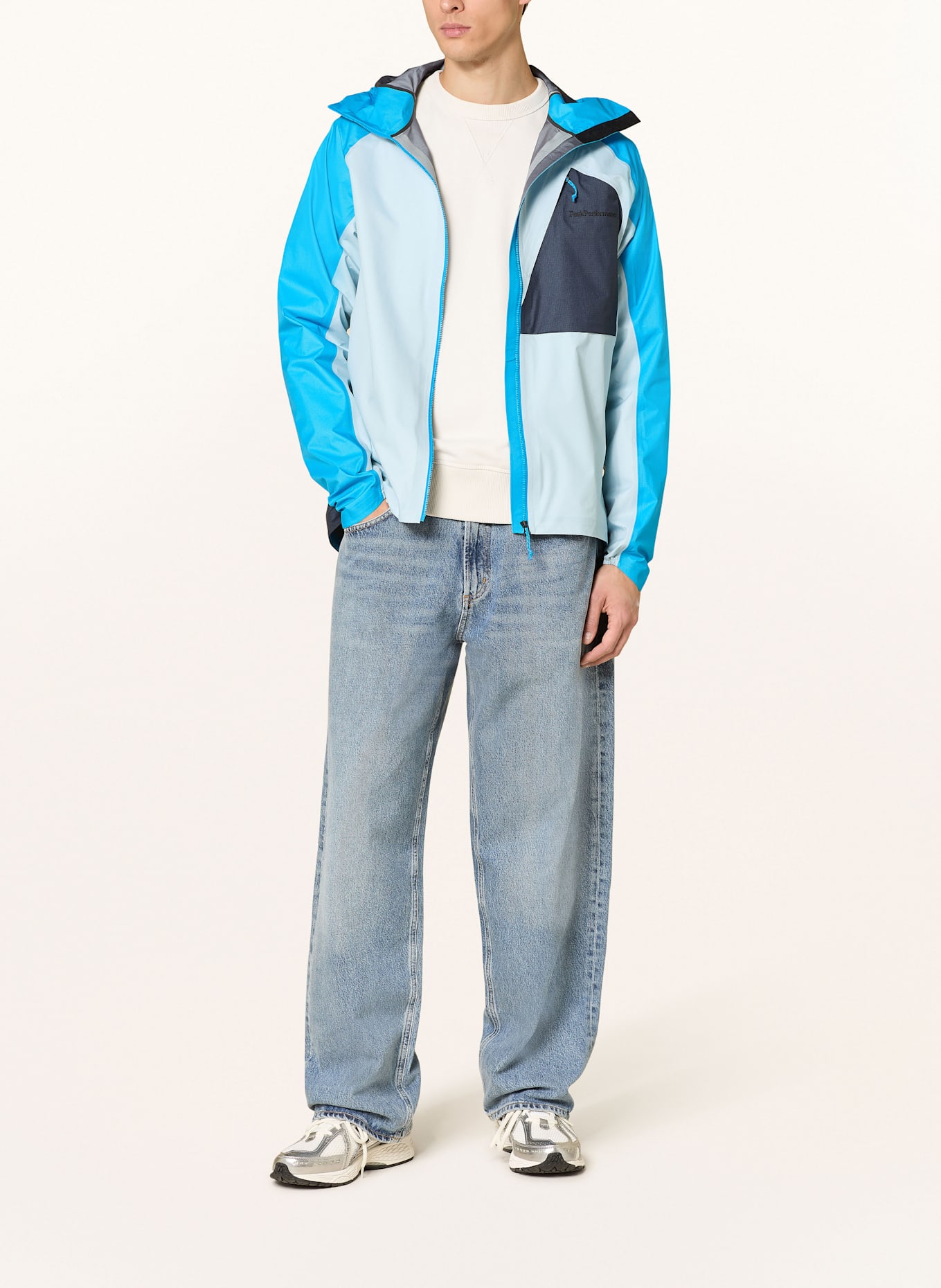 Peak Performance Hardshell-Jacke TRAIL 3L HIPE, Farbe: HELLBLAU/ BLAU/ DUNKELBLAU (Bild 2)