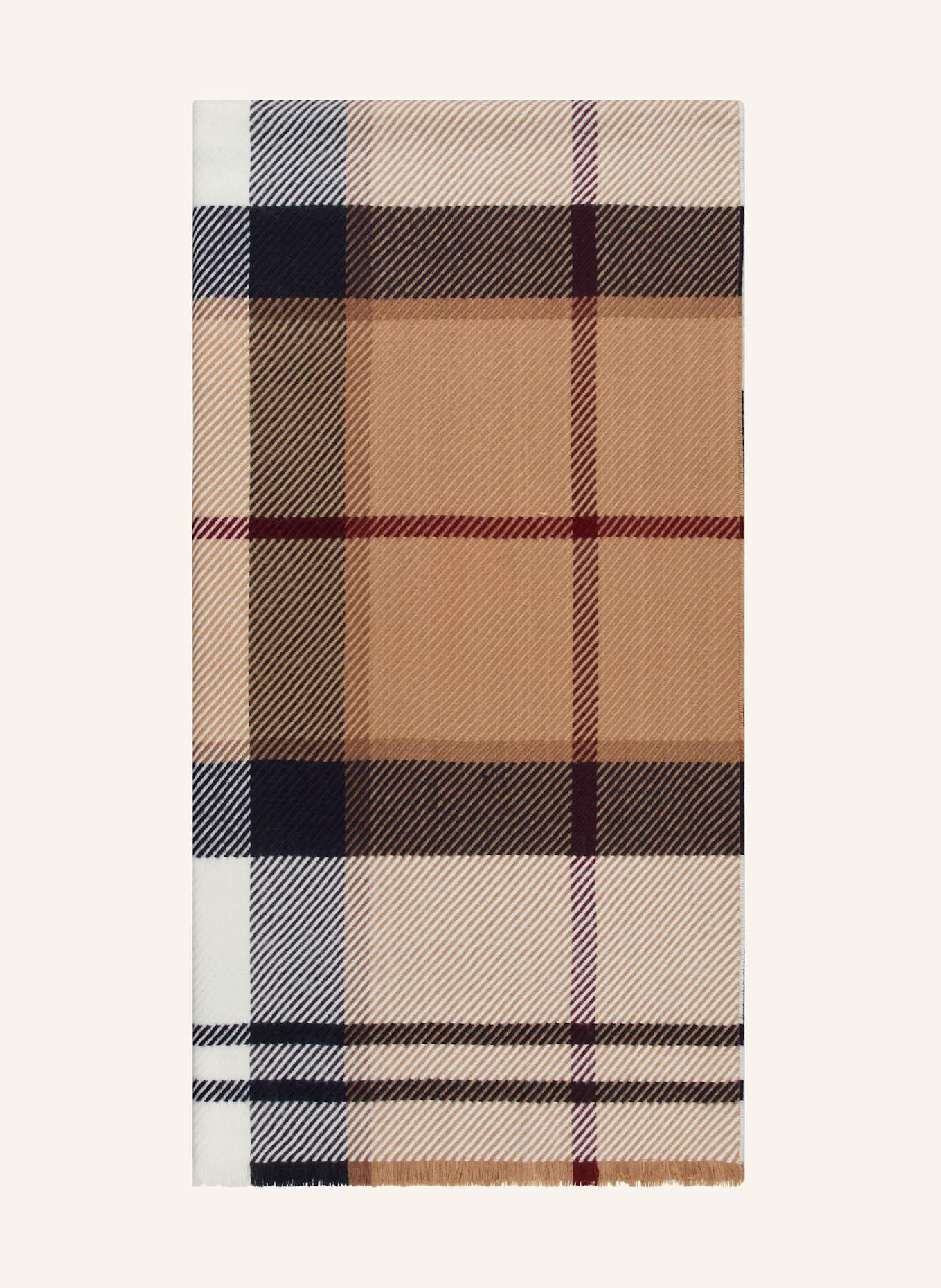 Barbour Šála BLAIR: VELBLOUDÍ / REŽNÁ / TMAVĚ MODRÁ