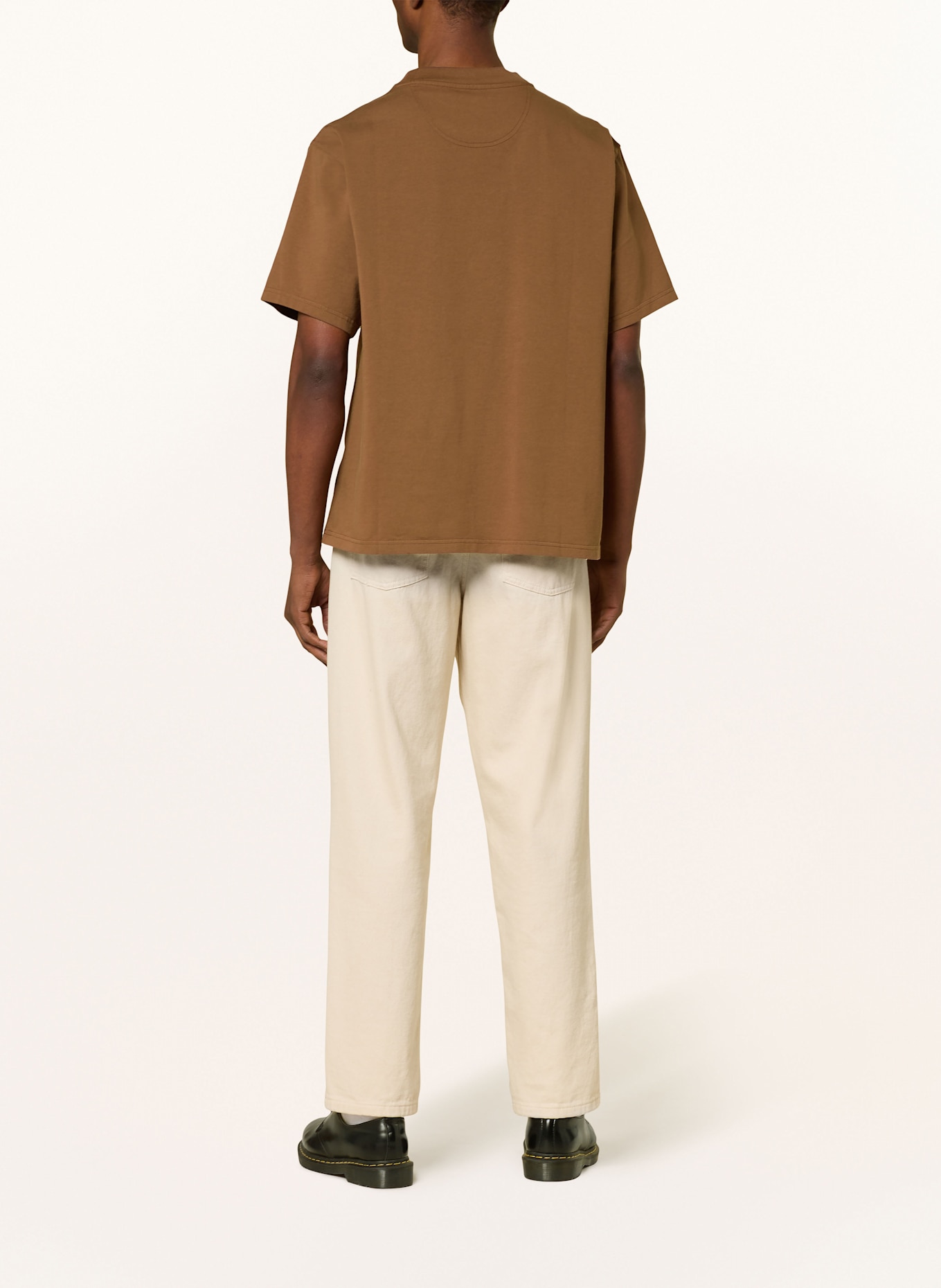 Barbour Tričko HUNTON: HNĚDÁ