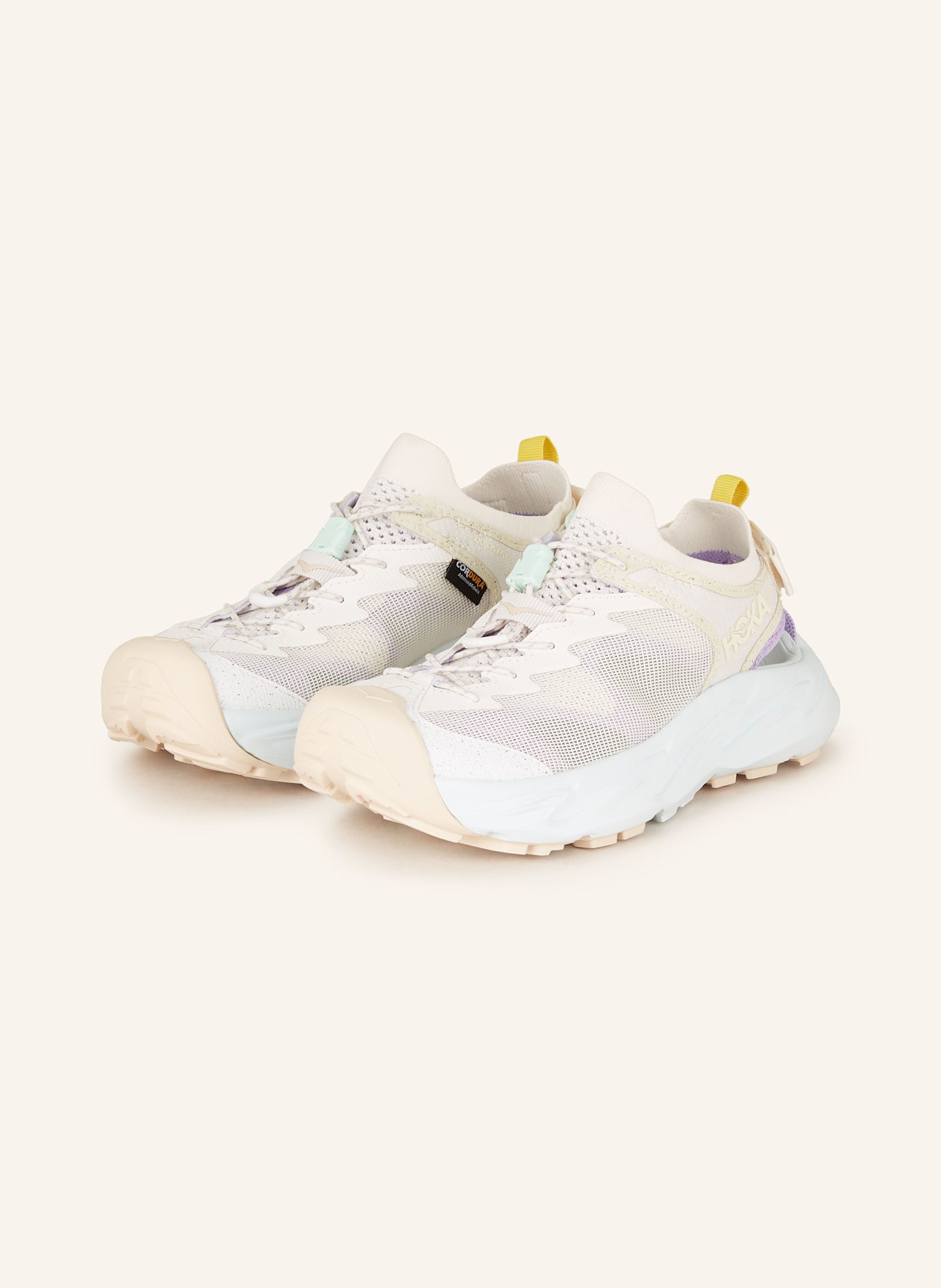 HOKA Wanderschuhe HOPARA 2: WEISS / HELLLILA / GELB
