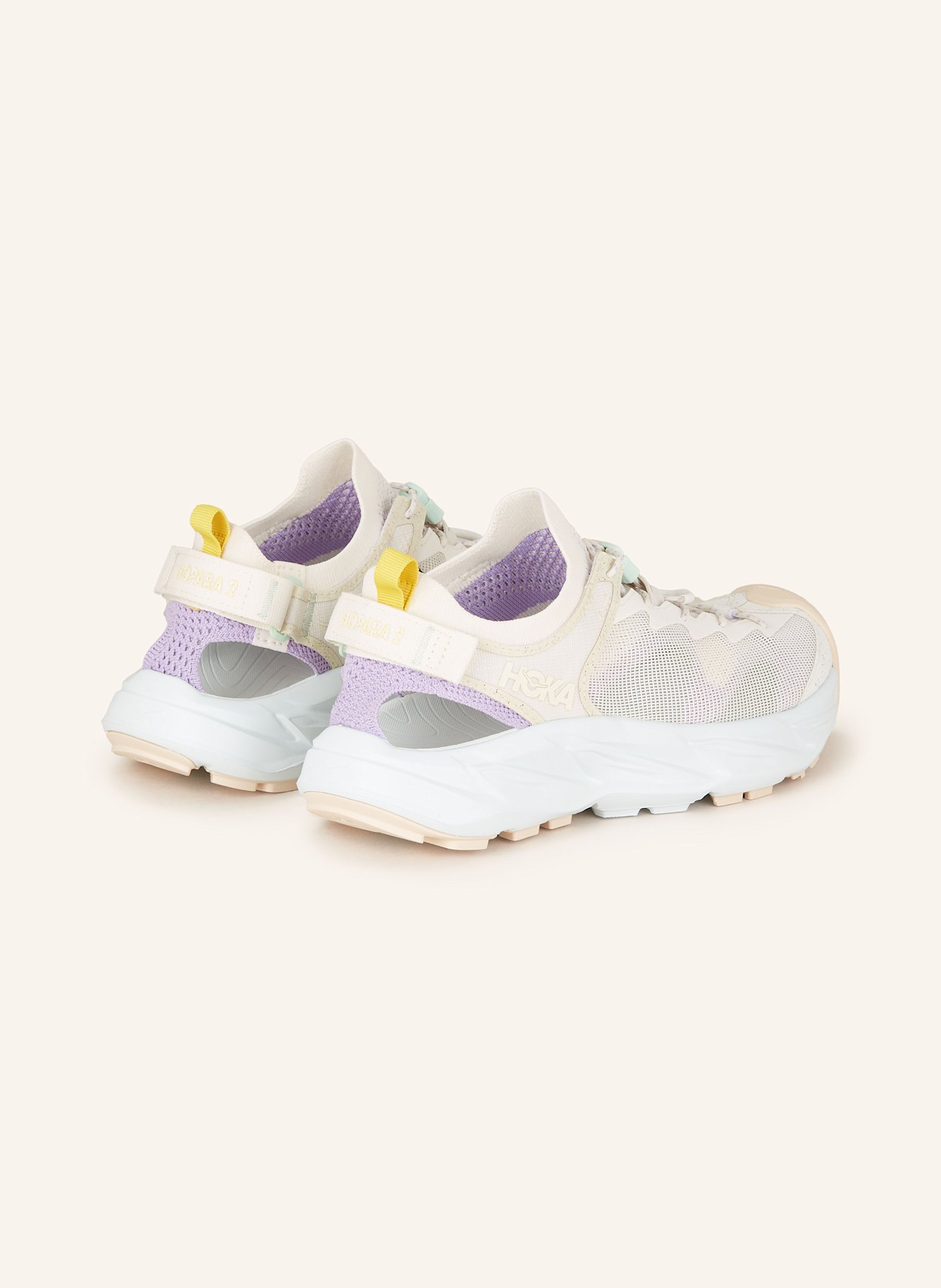 HOKA Wanderschuhe HOPARA 2: WEISS / HELLLILA / GELB