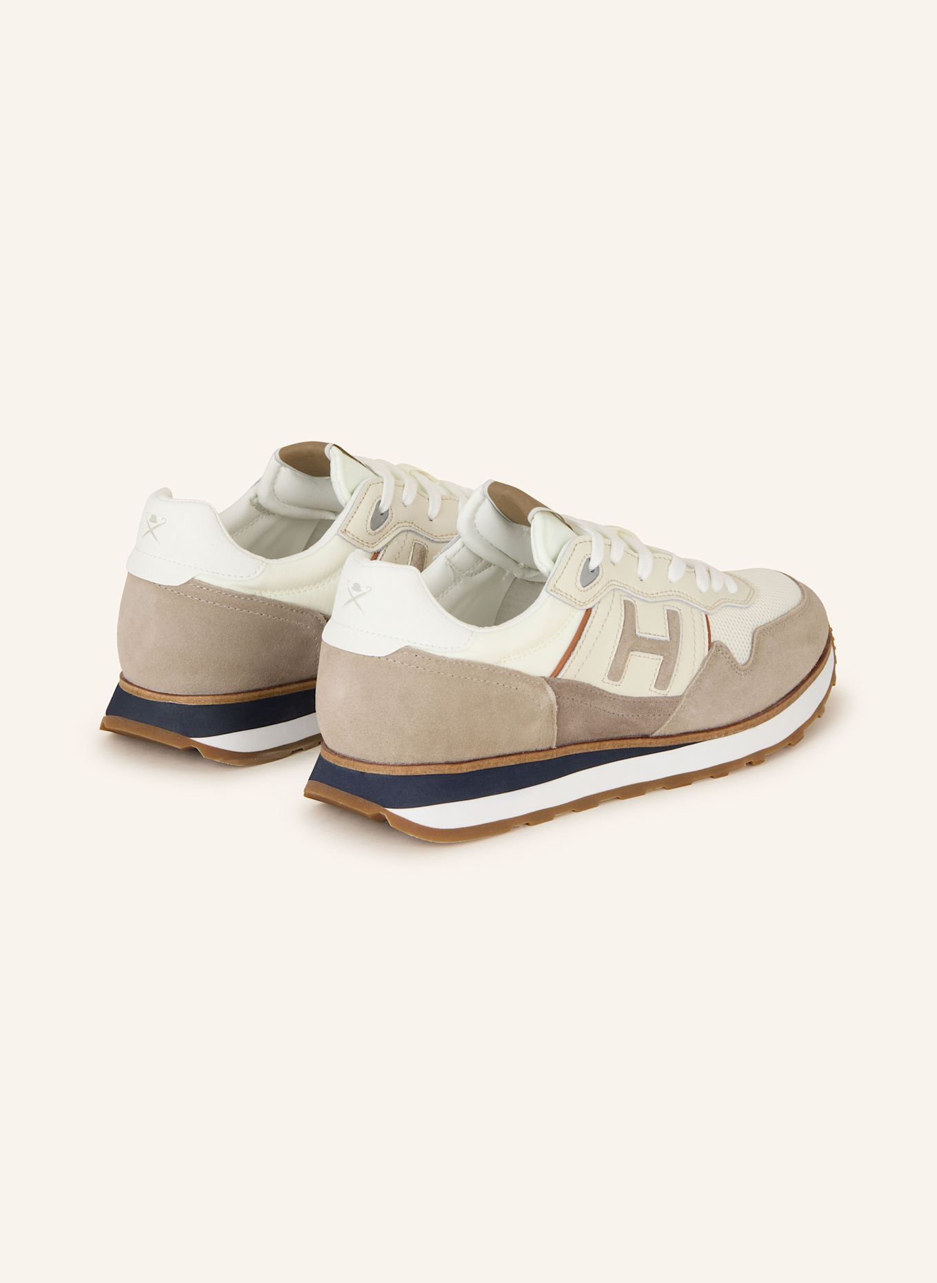 HACKETT LONDON Sneaker TELFOR SPORTY: WEISS/ BRAUN/ HELLBRAUN