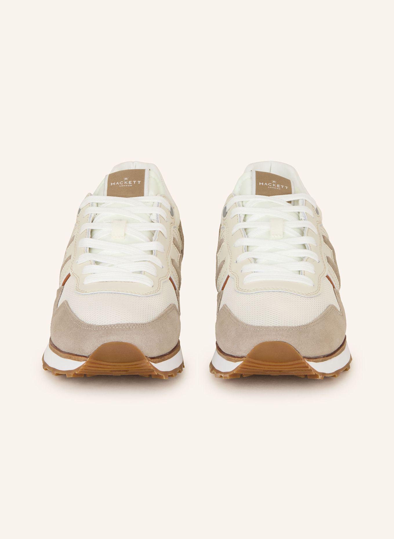 HACKETT LONDON Sneaker TELFOR SPORTY: WEISS/ BRAUN/ HELLBRAUN
