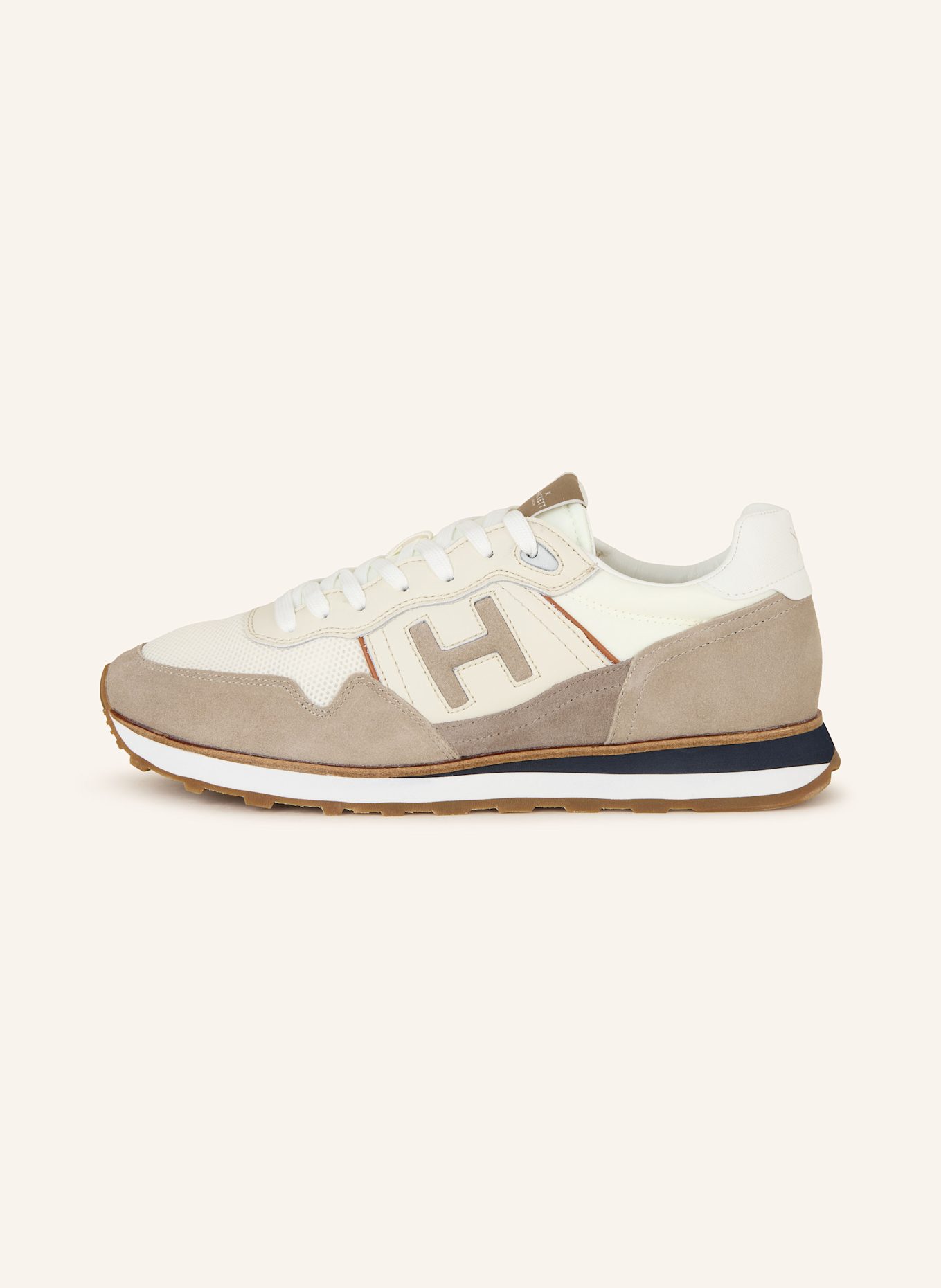 HACKETT LONDON Sneaker TELFOR SPORTY: WEISS/ BRAUN/ HELLBRAUN