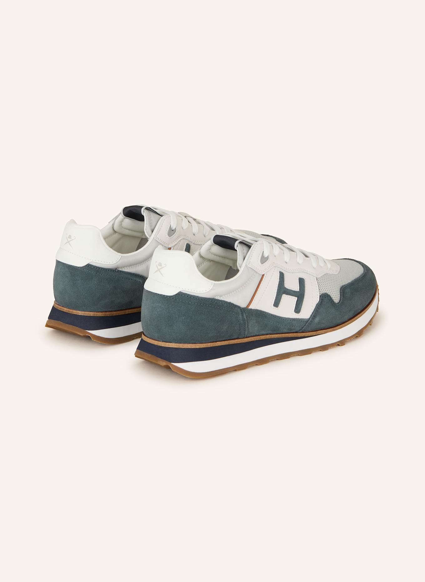 HACKETT LONDON Sneaker TELFOR SPORTY: WEISS/ HELLGRAU/ DUNKELGRAU