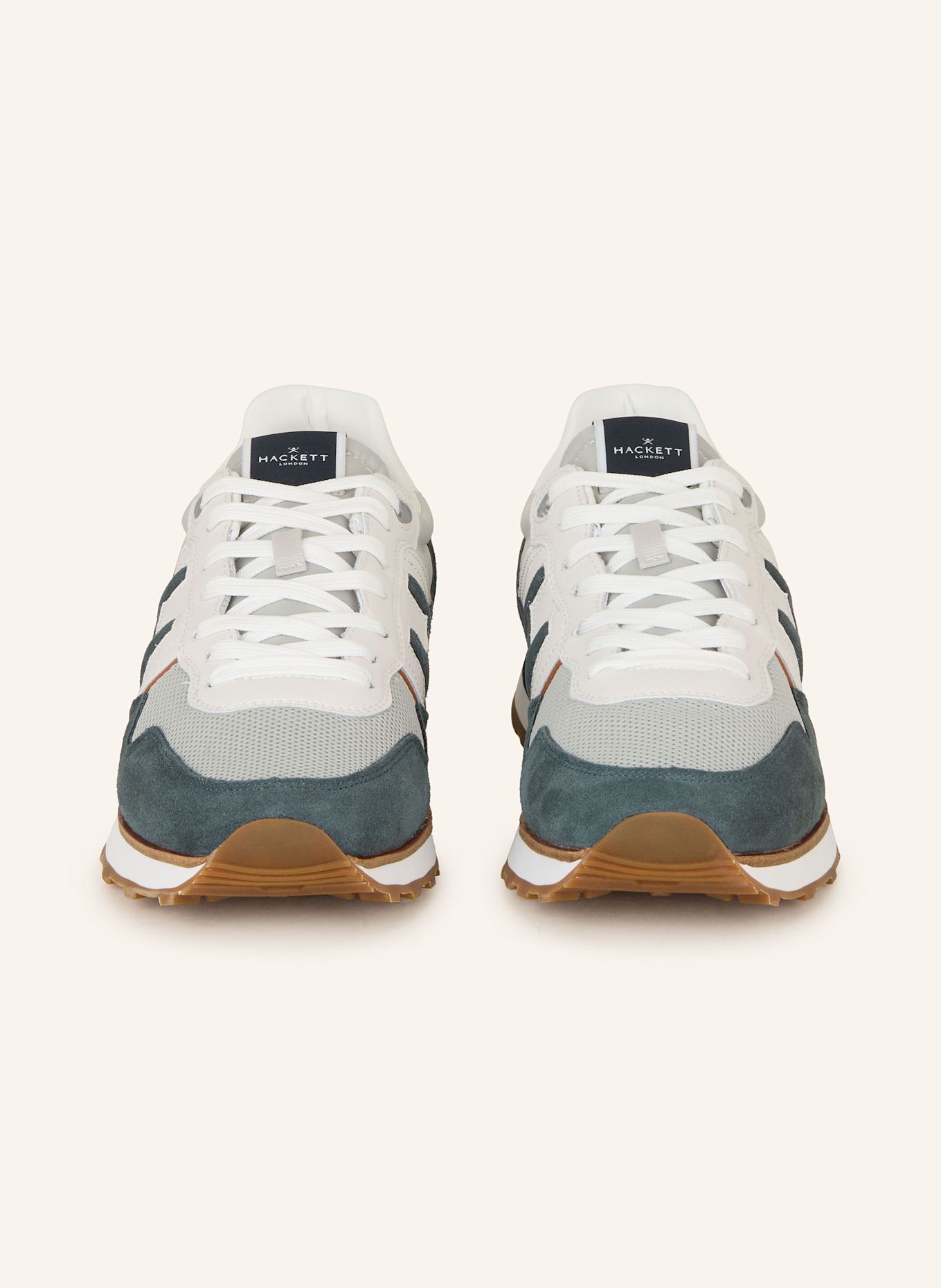 HACKETT LONDON Sneaker TELFOR SPORTY: WEISS/ HELLGRAU/ DUNKELGRAU