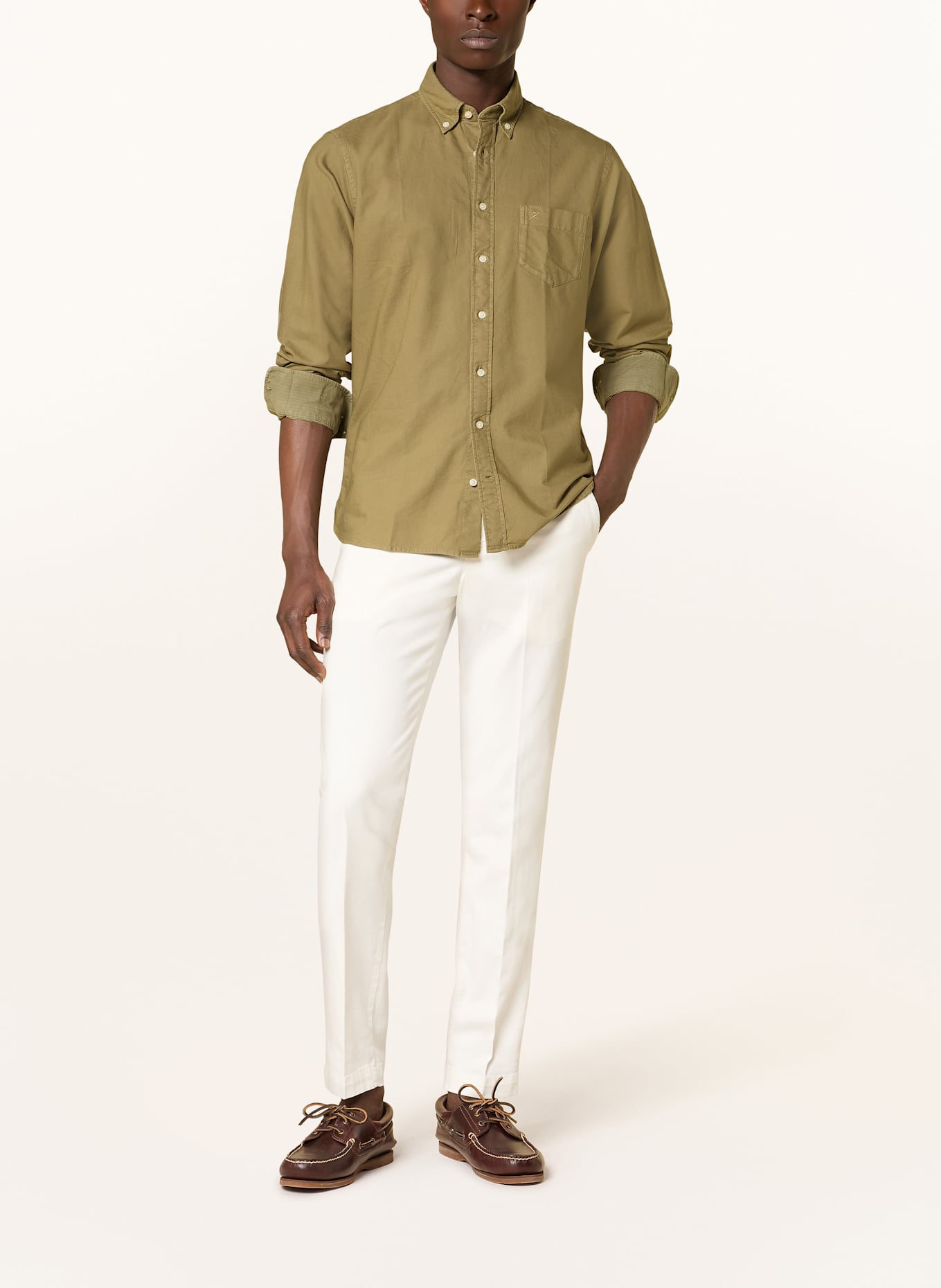 HACKETT LONDON Hemd Classic Fit: KHAKI