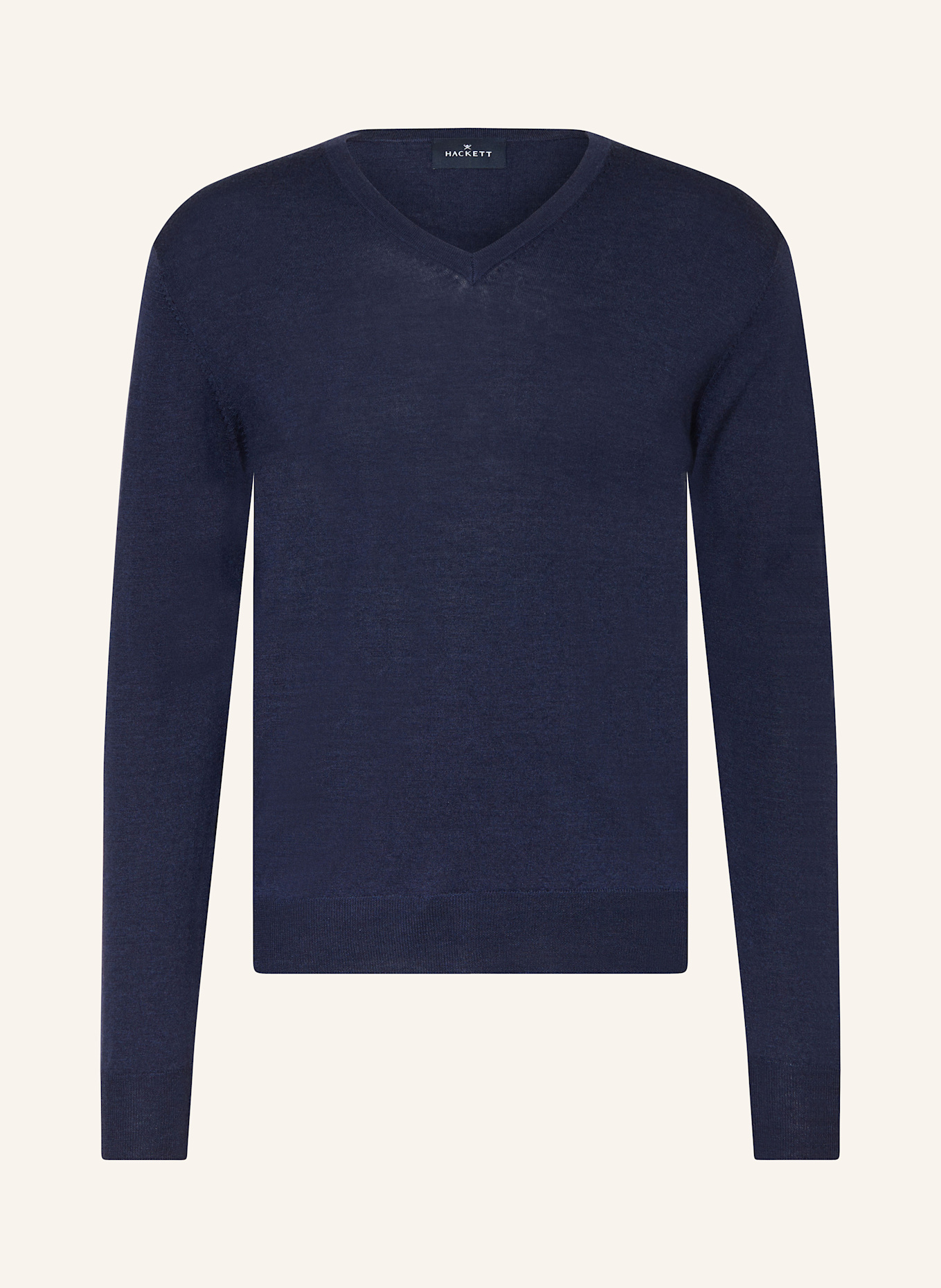 HACKETT LONDON Pullover mit Seide: DUNKELBLAU