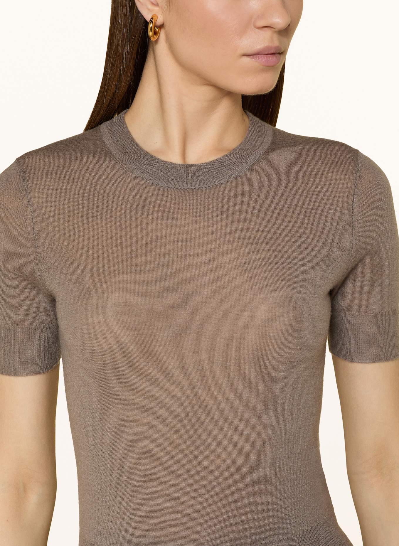 JOSEPH Strickshirt aus Cashmere: BRAUN
