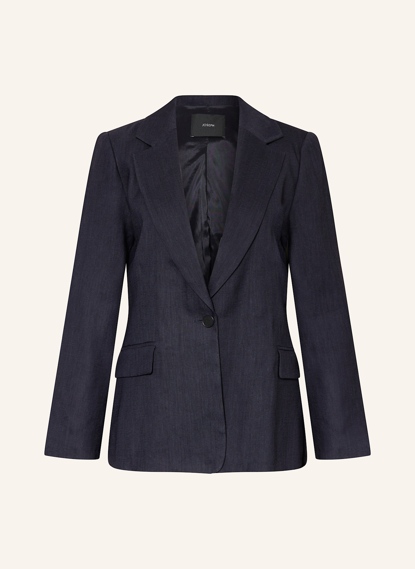 JOSEPH Blazer MARTY with linen: DARK BLUE