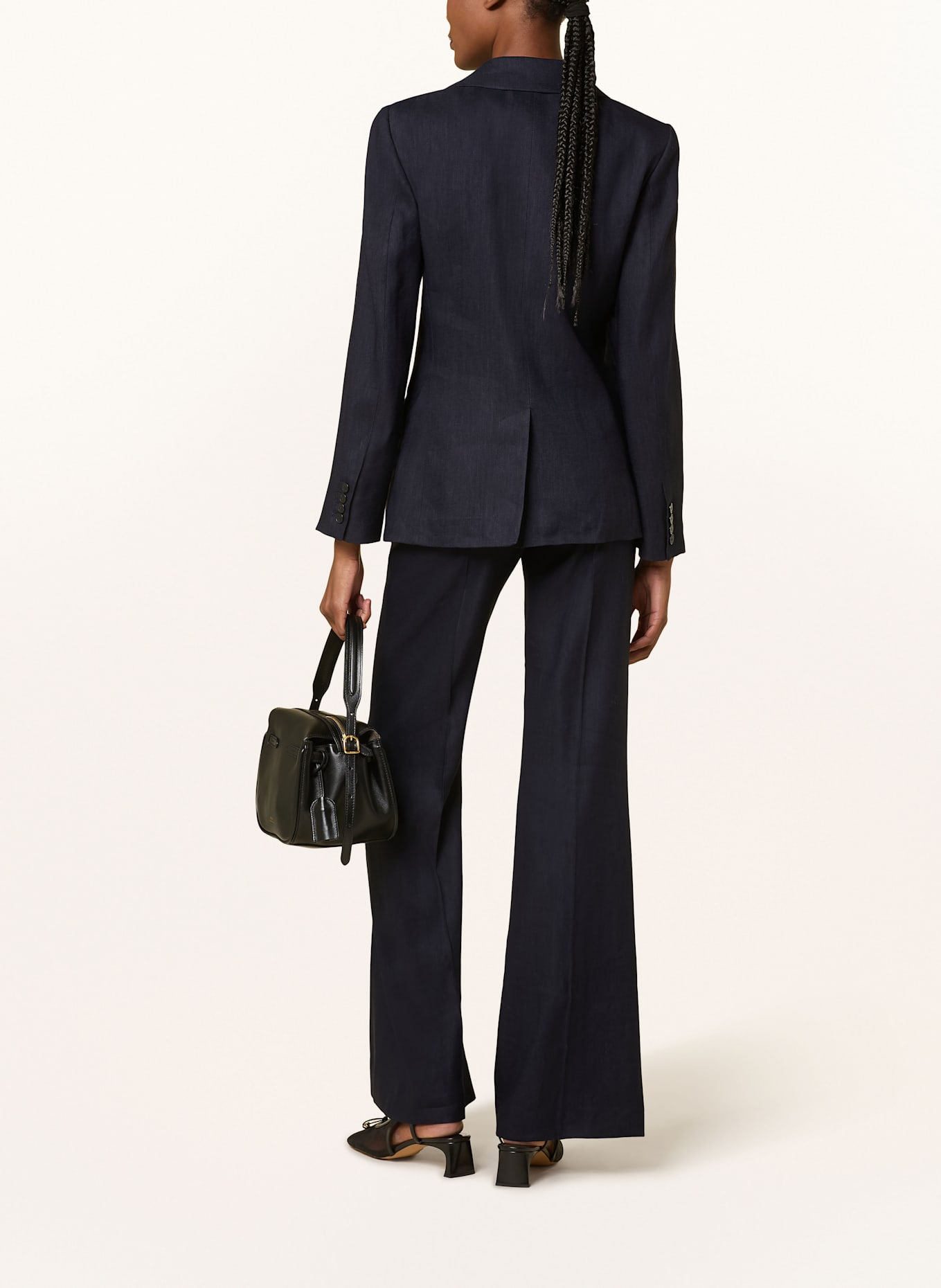 JOSEPH Blazer MARTY with linen: DARK BLUE